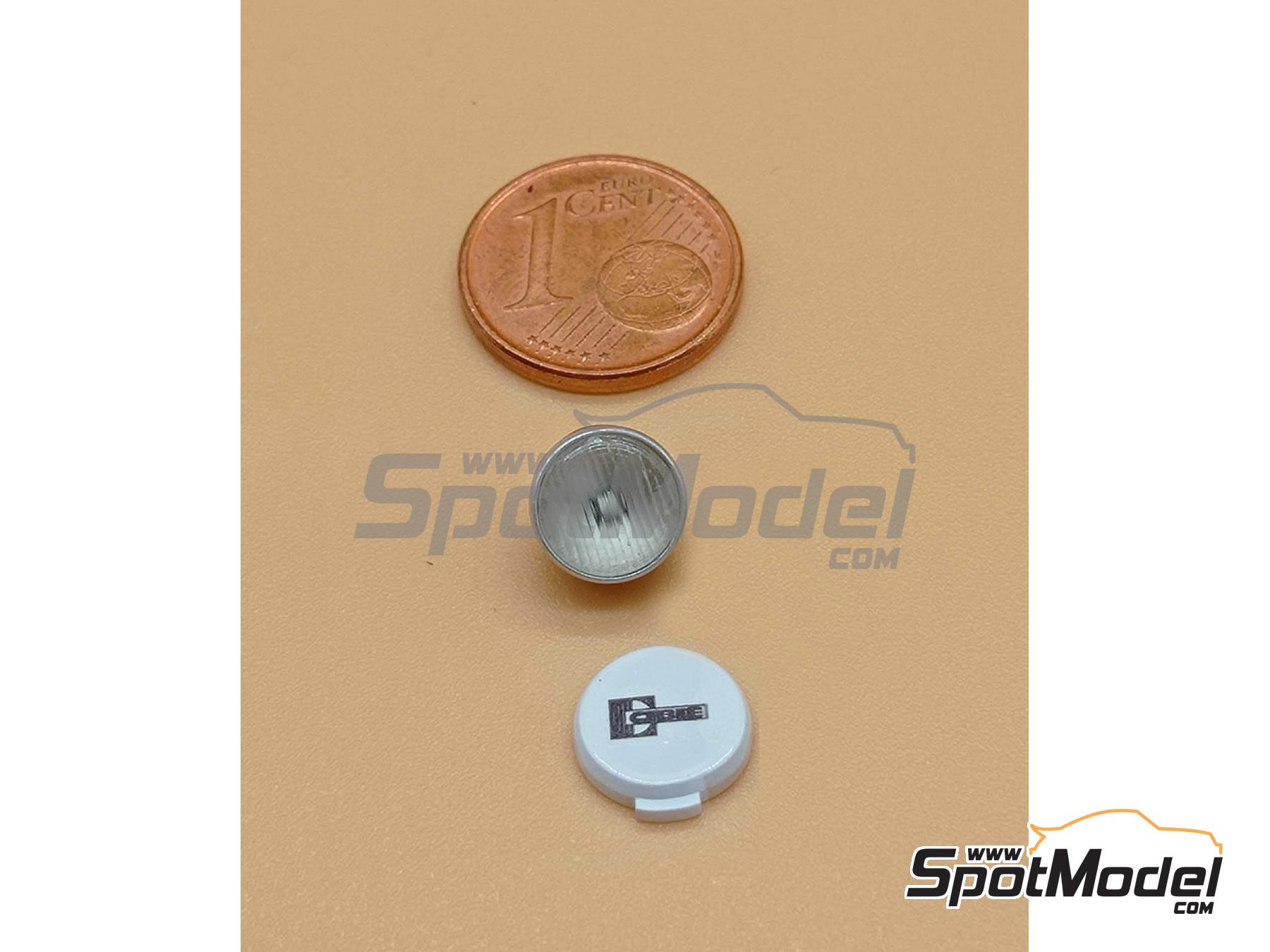 Image 3: Spotlamps with flat back 200mm | Lights in 1/24 scale manufactured by D.A.B. Models (ref.&nbsp;DAB24-021)