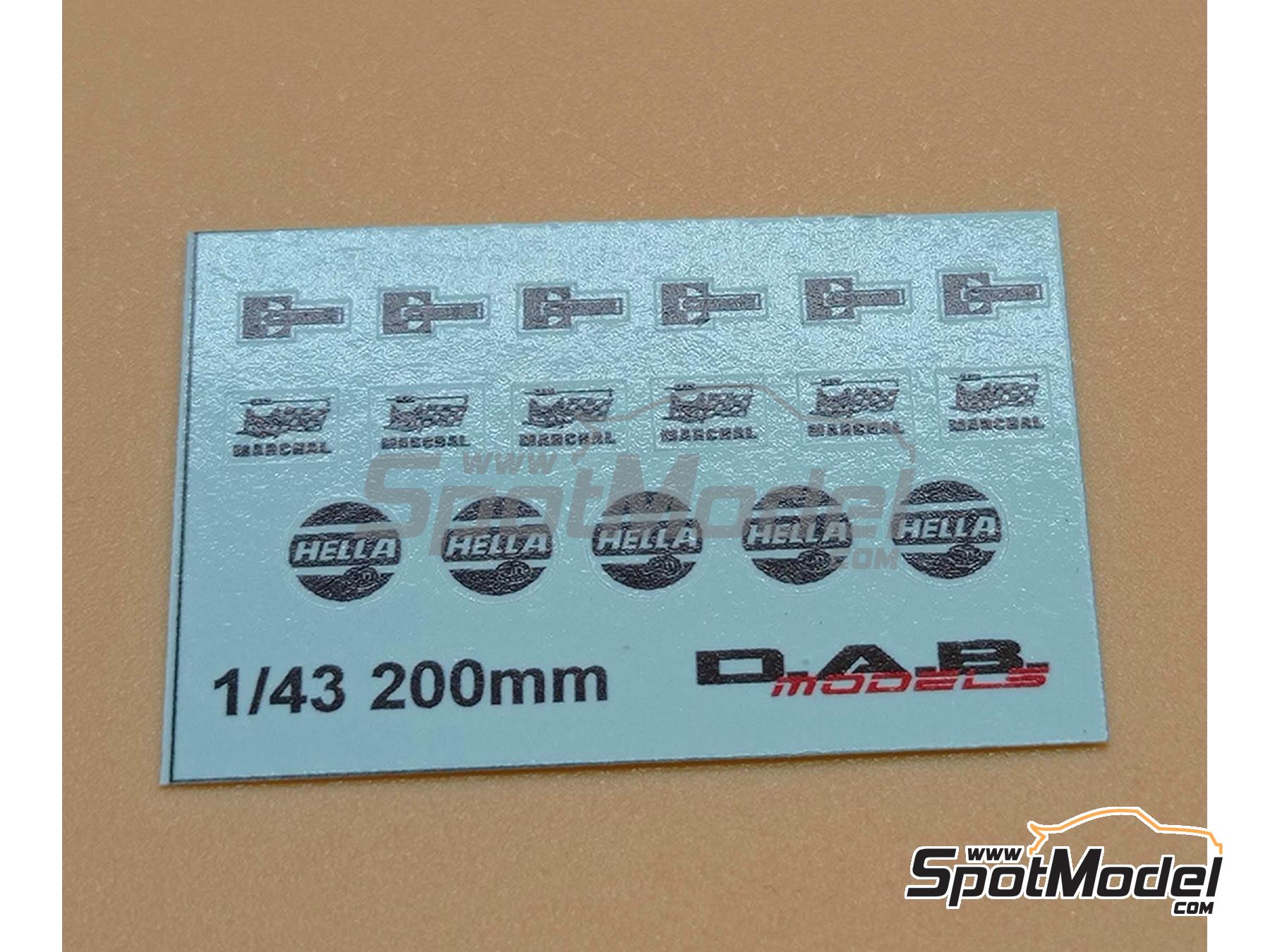 Image 4: Spotlamps with flat back 200mm | Lights in 1/24 scale manufactured by D.A.B. Models (ref.&nbsp;DAB24-021)