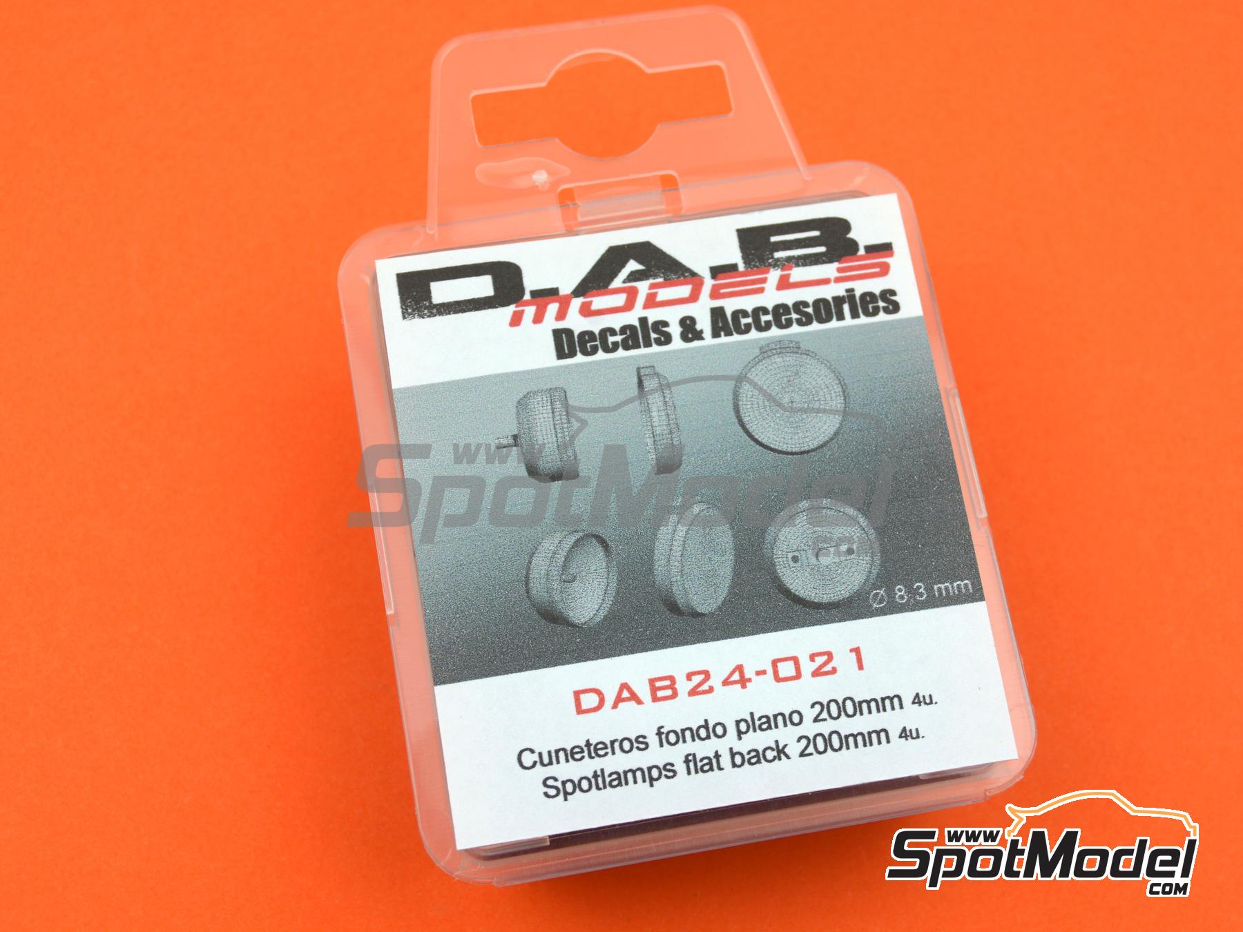 Image 6: Spotlamps with flat back 200mm | Lights in 1/24 scale manufactured by D.A.B. Models (ref.&nbsp;DAB24-021)
