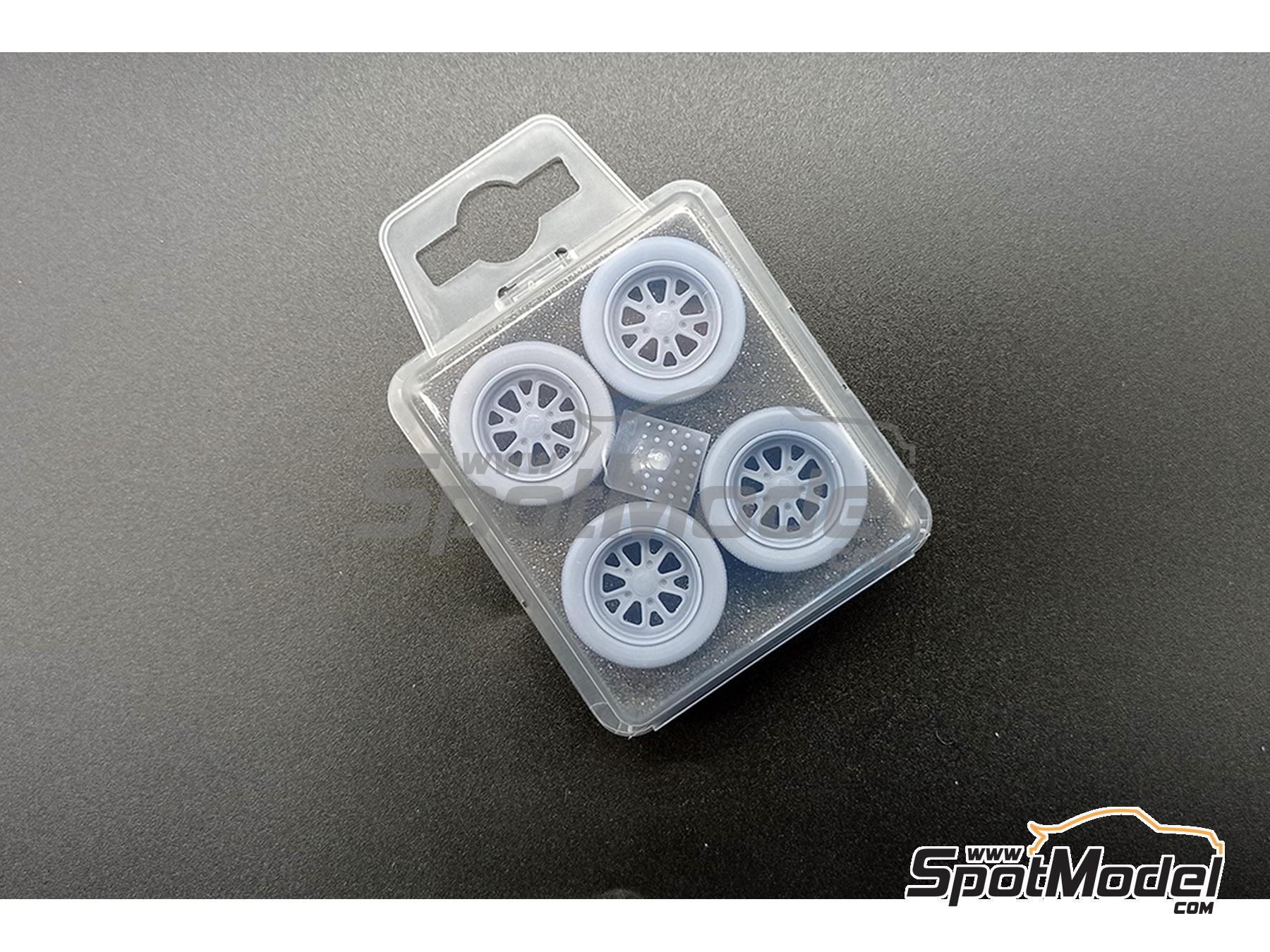 Image 2: Outlaw Magnus Walker Type B - 17" inches | Rims and tyres set in 1/24 scale manufactured by D.A.B. Models (ref.&nbsp;DAB24-024)