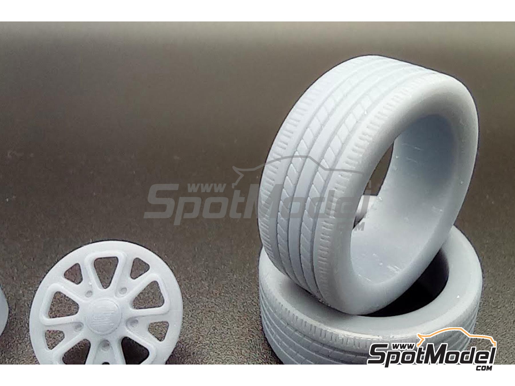 Image 5: Outlaw Magnus Walker Type B - 17" inches | Rims and tyres set in 1/24 scale manufactured by D.A.B. Models (ref.&nbsp;DAB24-024)