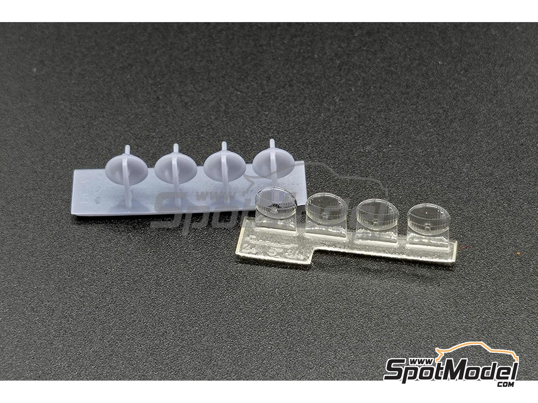 Image 3: Lucas spotlamps 5 3/4 inches with rear mount | Lights in 1/24 scale manufactured by D.A.B. Models (ref. DAB24-028)