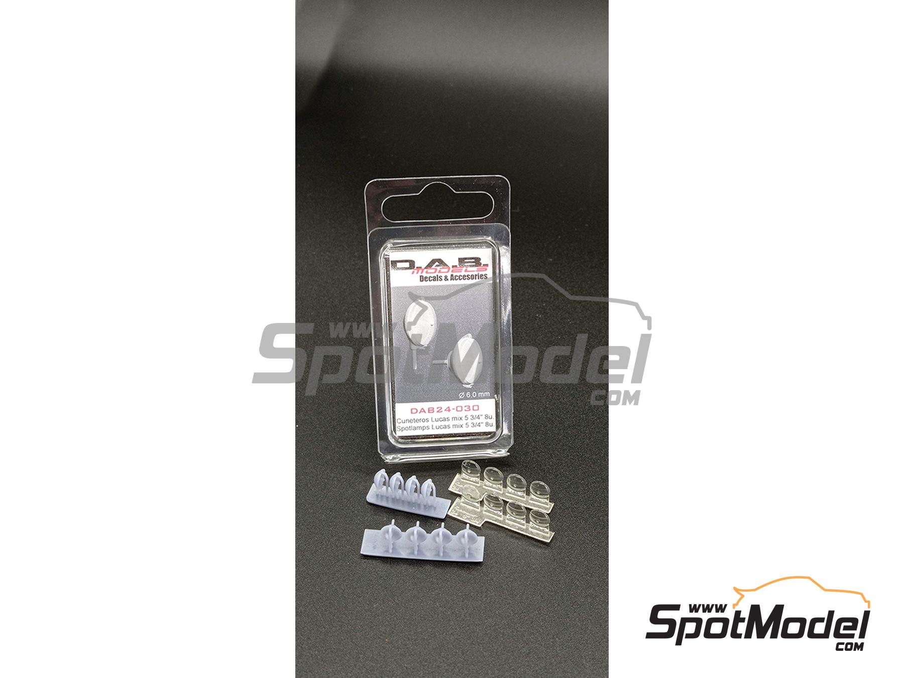 Image 2: Lucas spotlamps 5 3/4 inches | Lights in 1/24 scale manufactured by D.A.B. Models (ref.&nbsp;DAB24-030)