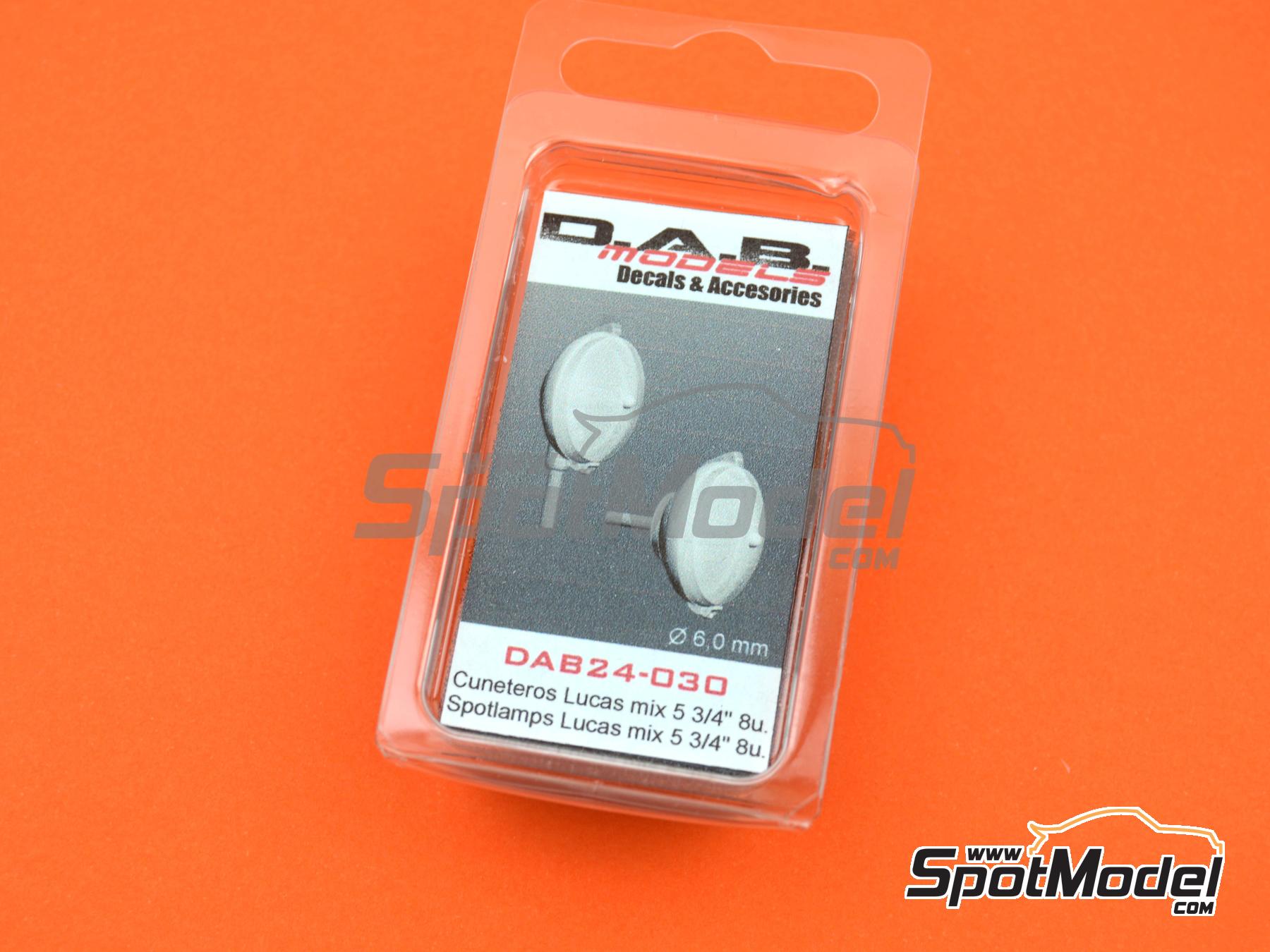 Image 4: Lucas spotlamps 5 3/4 inches | Lights in 1/24 scale manufactured by D.A.B. Models (ref.&nbsp;DAB24-030)