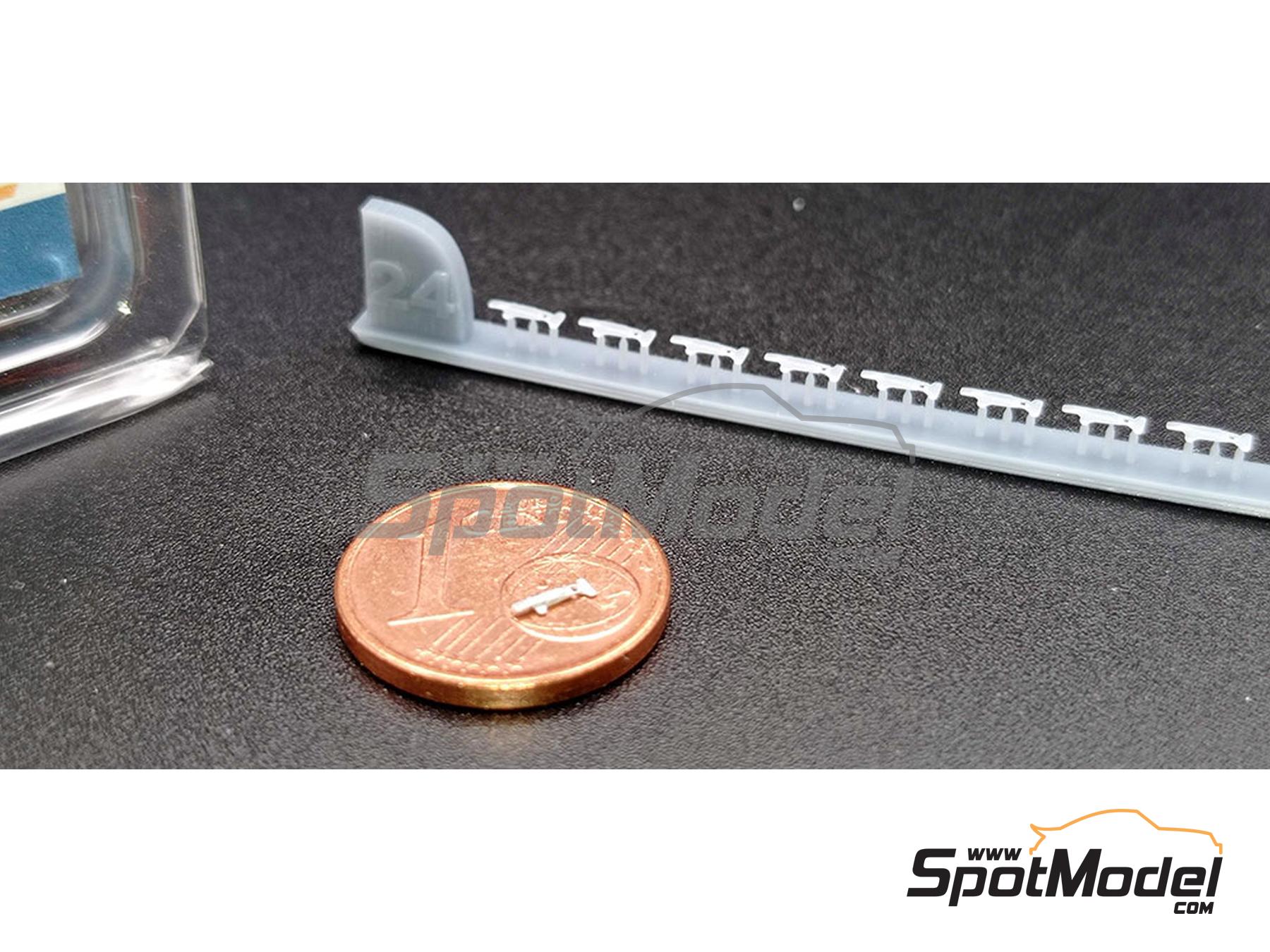 Image 3: Cierres de palanca | Cierres de capot en escala&nbsp;1/24 fabricado por D.A.B. Models (ref.&nbsp;DAB24-035)