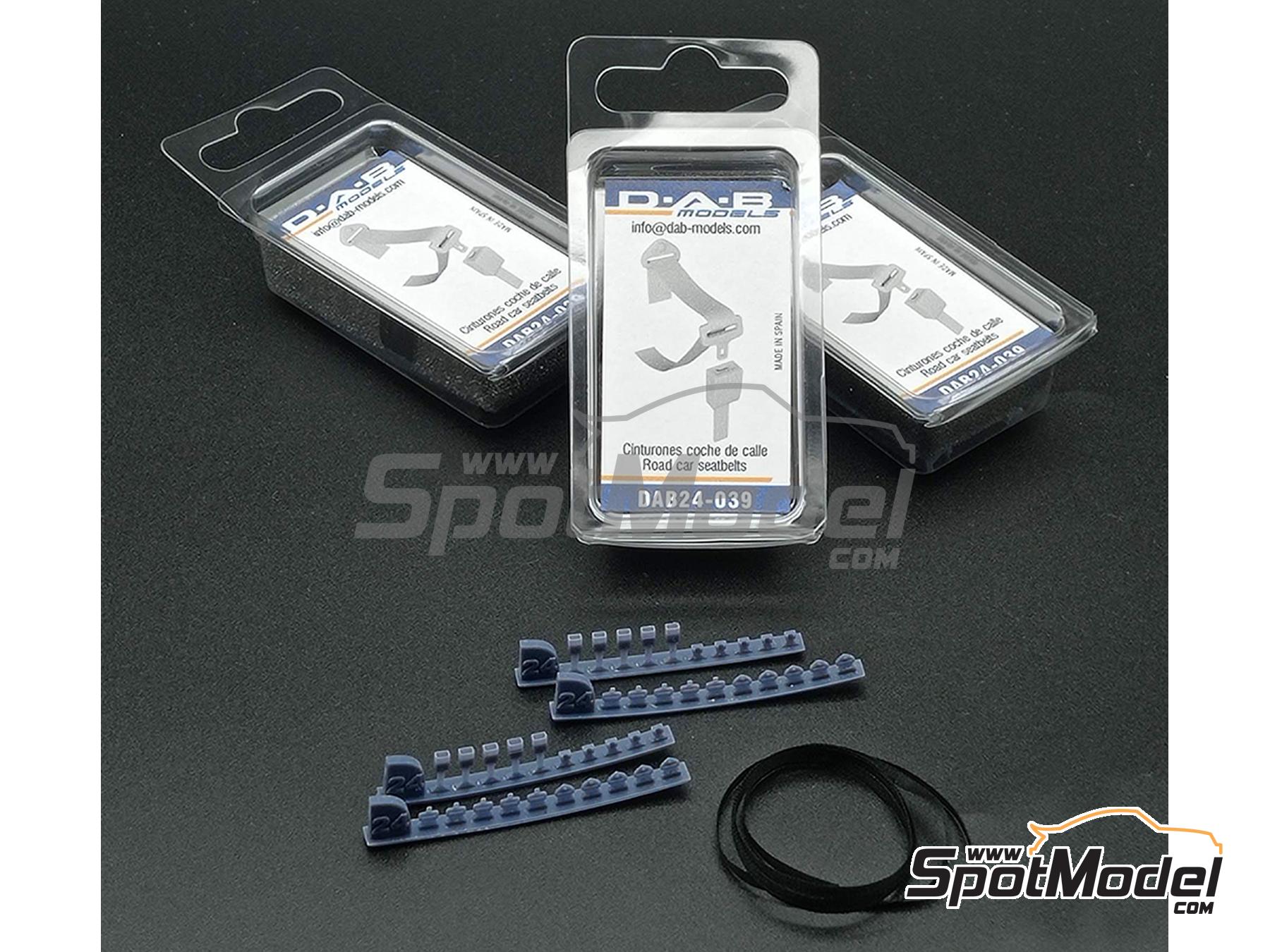 Image 1: Road cars seatbelts | Seatbelts in 1/24 scale manufactured by D.A.B. Models (ref. DAB24-039)