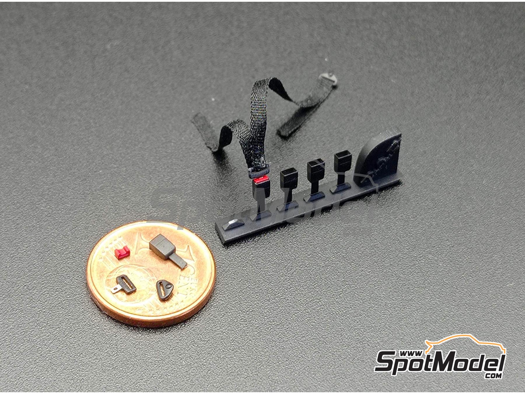 Image 5: Road cars seatbelts | Seatbelts in 1/24 scale manufactured by D.A.B. Models (ref. DAB24-039)