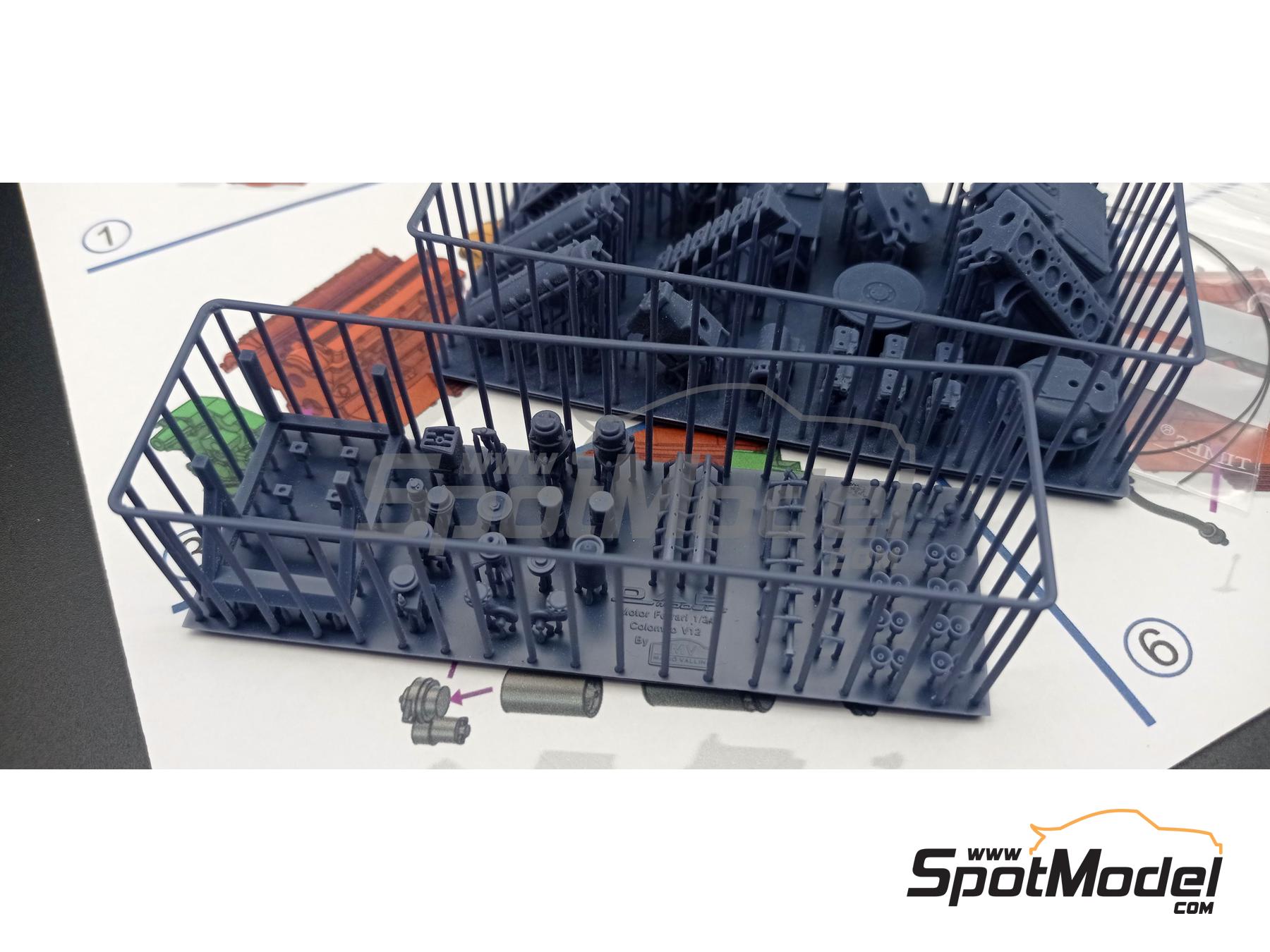 Image 8: Ferrari Colombo V12 3.3L | Engine in 1/24 scale manufactured by D.A.B. Models (ref.&nbsp;DAB24-046)