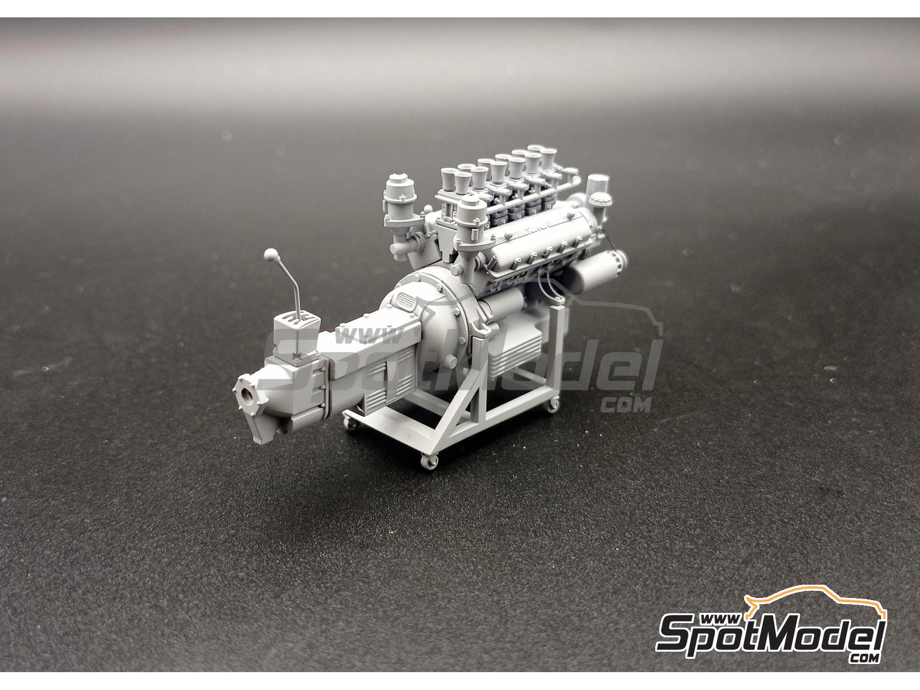 Image 14: Ferrari Colombo V12 3.3L | Engine in 1/24 scale manufactured by D.A.B. Models (ref.&nbsp;DAB24-046)