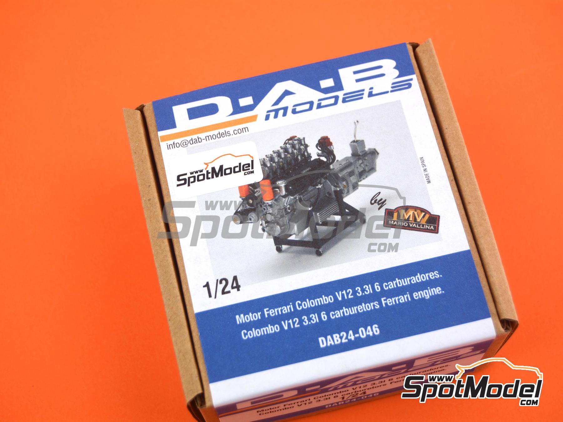 Image 16: Ferrari Colombo V12 3.3L | Engine in 1/24 scale manufactured by D.A.B. Models (ref.&nbsp;DAB24-046)
