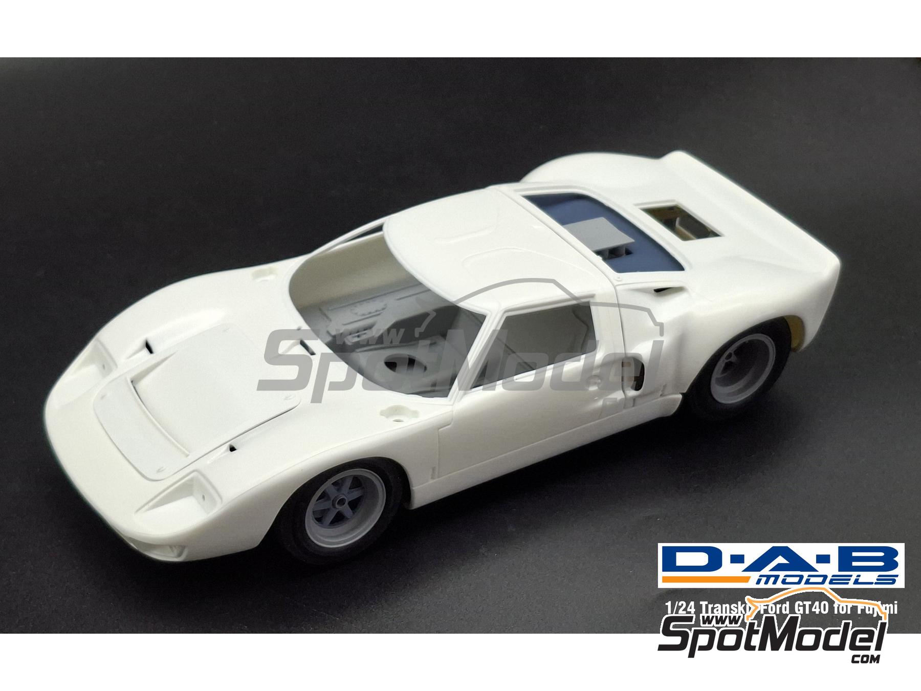 Image 1: Ford GT40 Mk I -  1968 and 1969 | Detail up set in 1/24 scale manufactured by D.A.B. Models (ref.&nbsp;DAB24-047)