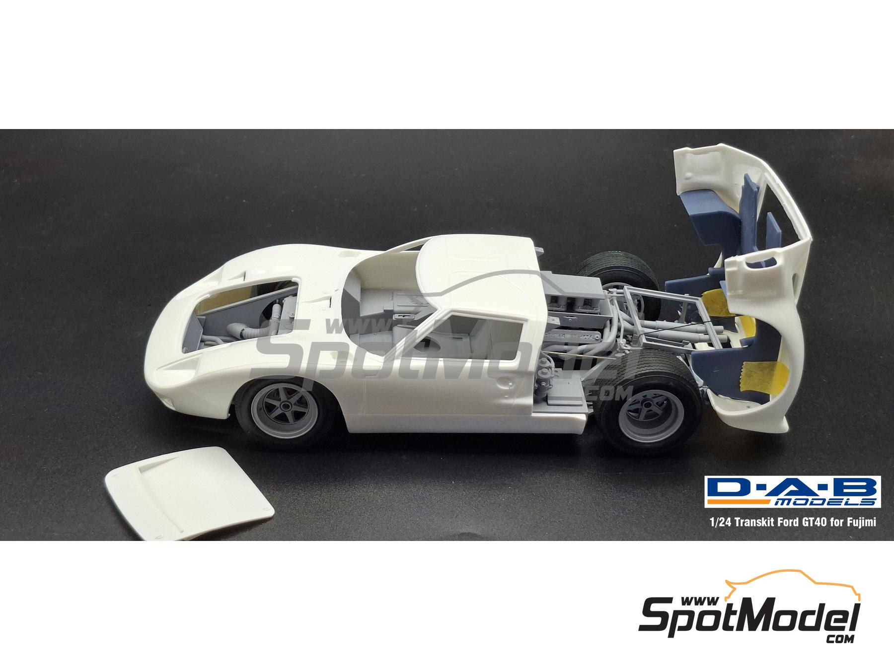 Image 2: Ford GT40 Mk I -  1968 and 1969 | Detail up set in 1/24 scale manufactured by D.A.B. Models (ref.&nbsp;DAB24-047)