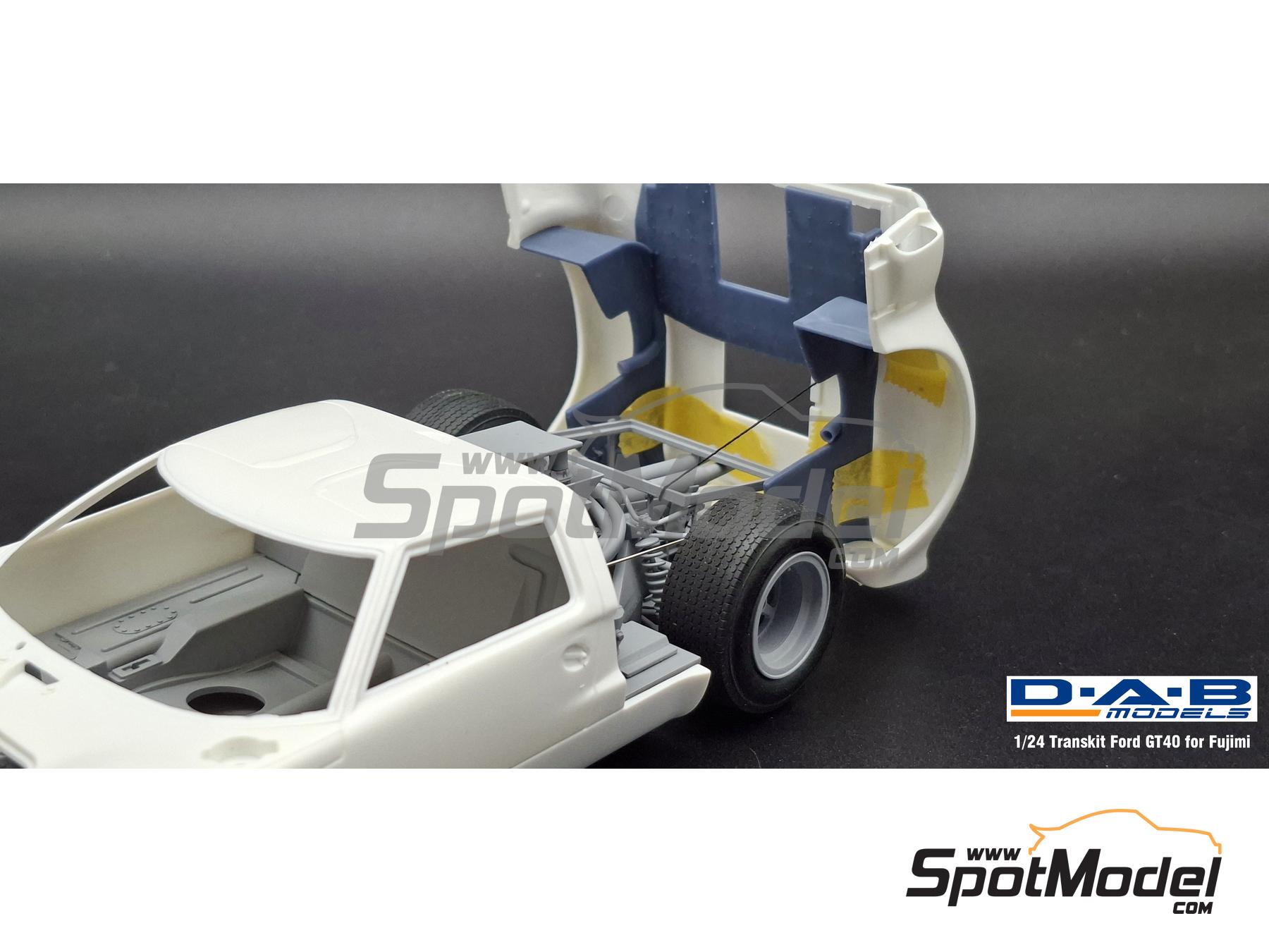 Image 3: Ford GT40 Mk I -  1968 and 1969 | Detail up set in 1/24 scale manufactured by D.A.B. Models (ref.&nbsp;DAB24-047)