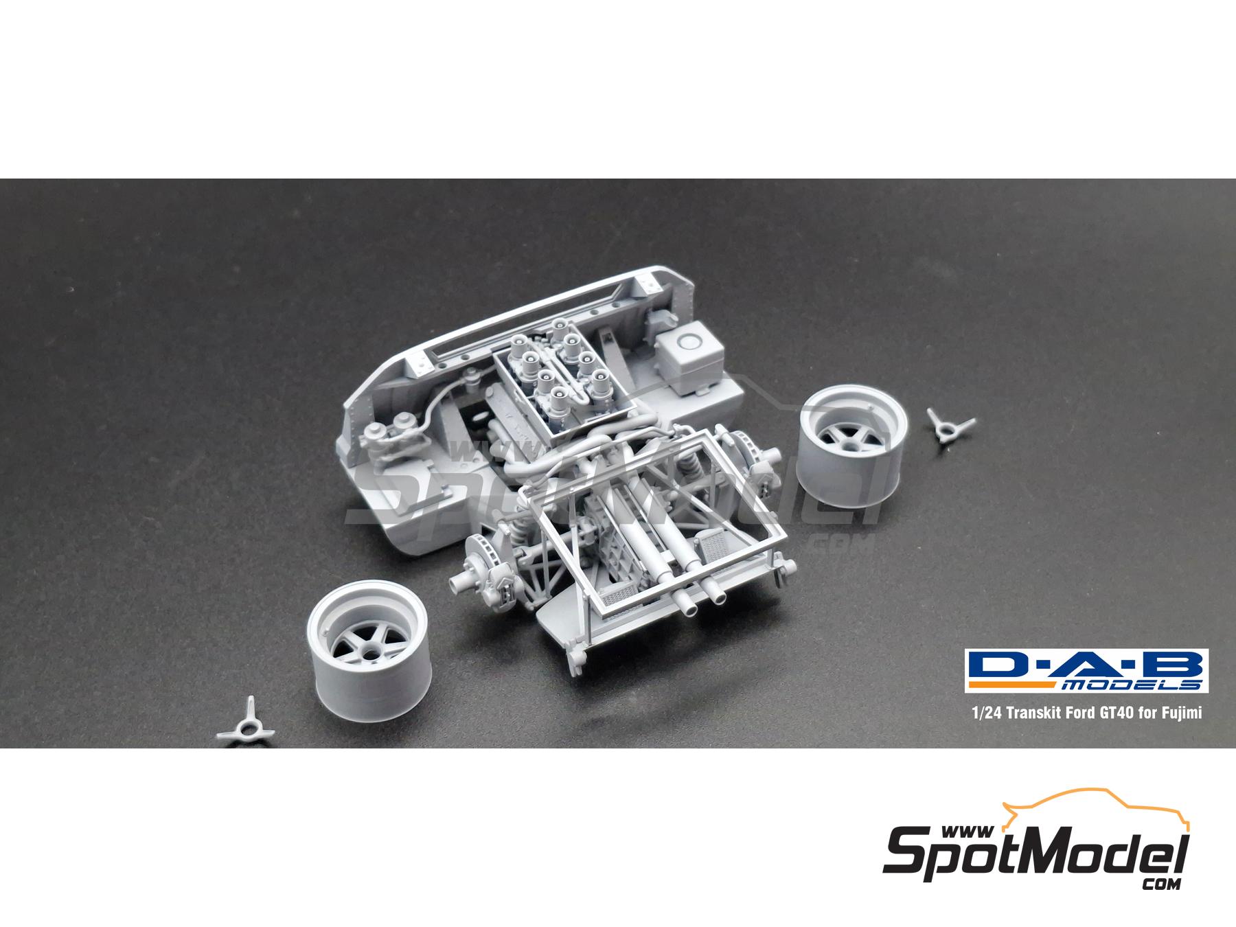 Image 5: Ford GT40 Mk I -  1968 and 1969 | Detail up set in 1/24 scale manufactured by D.A.B. Models (ref.&nbsp;DAB24-047)