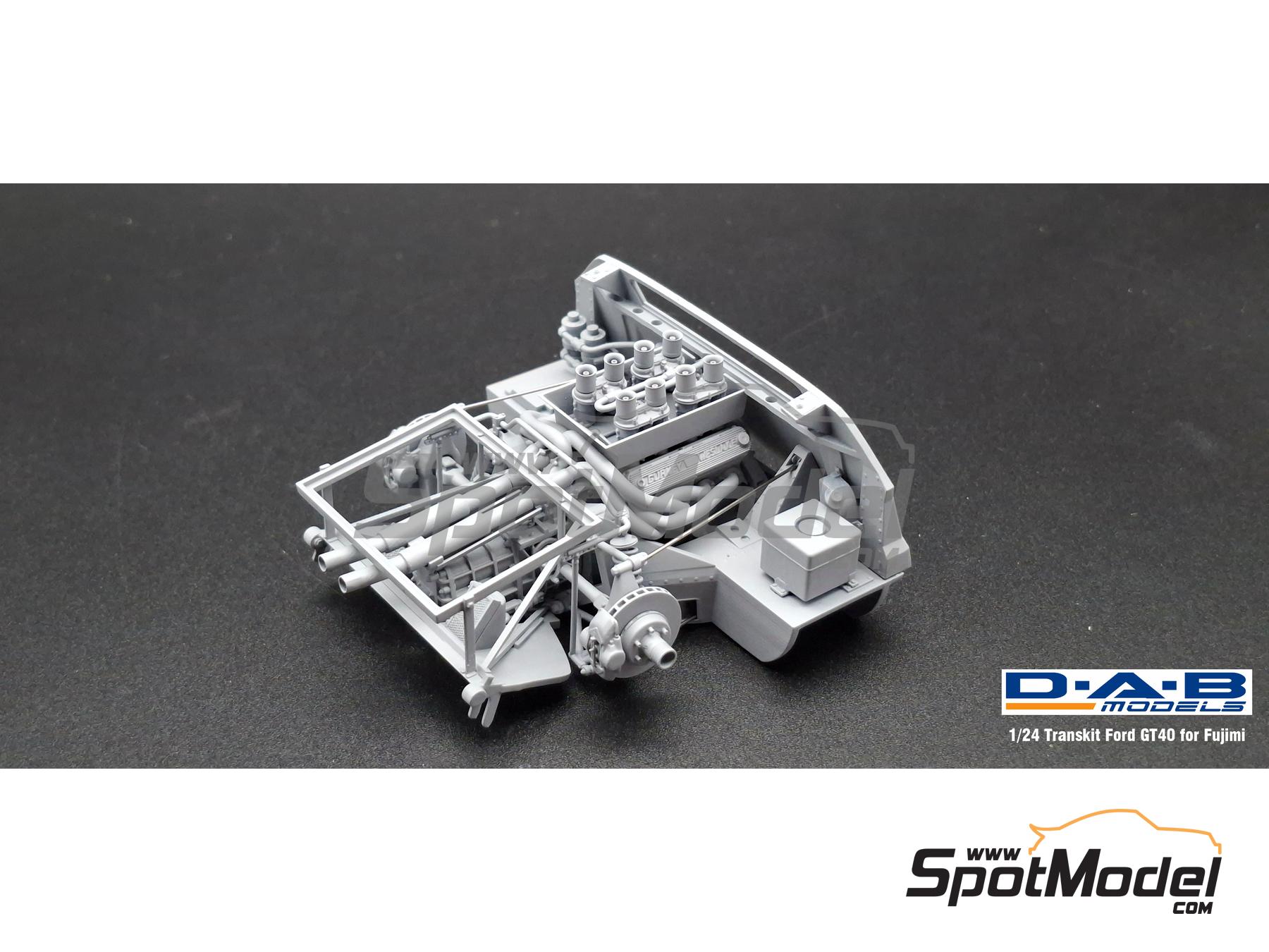 Image 7: Ford GT40 Mk I -  1968 and 1969 | Detail up set in 1/24 scale manufactured by D.A.B. Models (ref.&nbsp;DAB24-047)