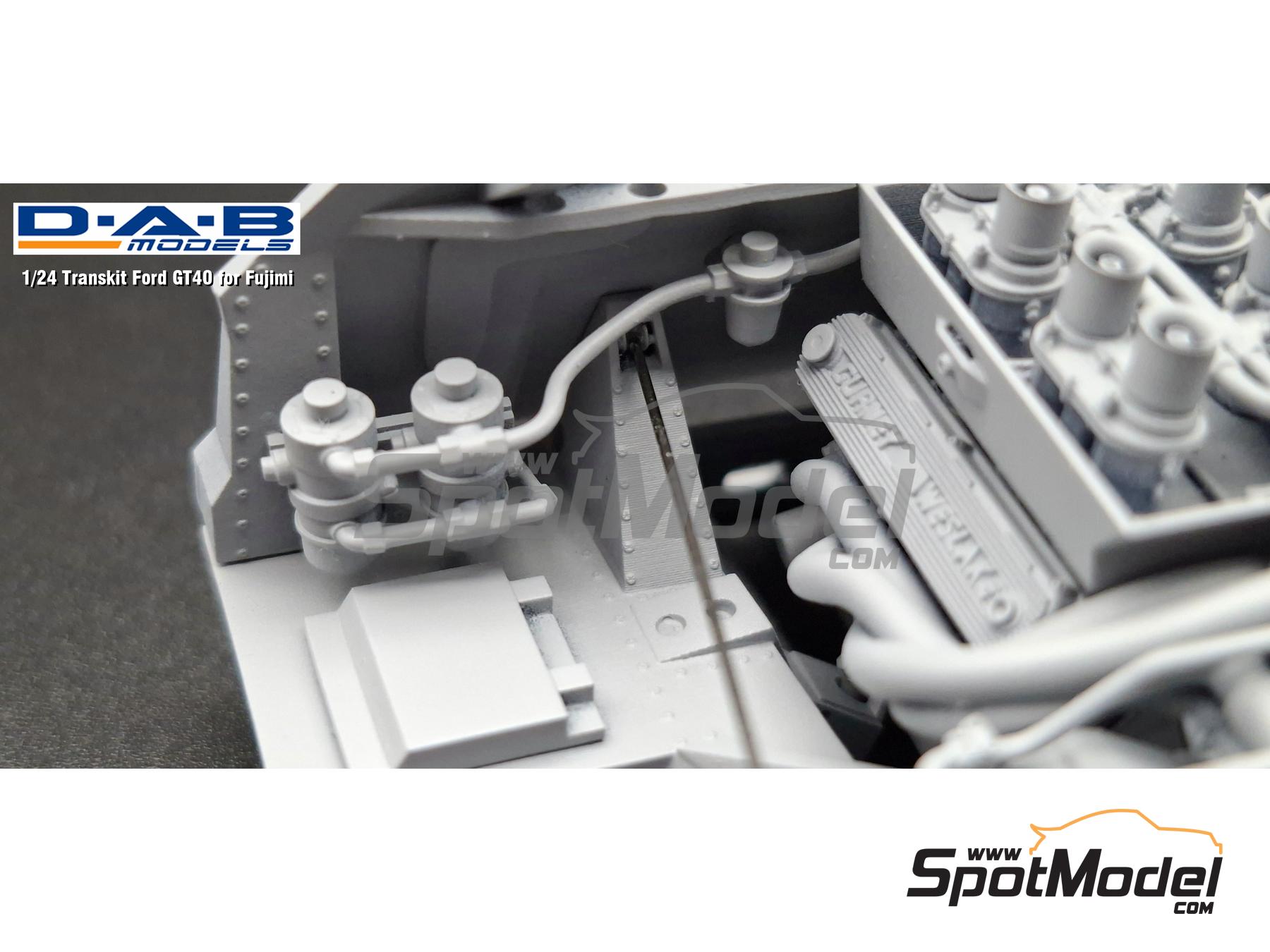 Image 9: Ford GT40 Mk I -  1968 and 1969 | Detail up set in 1/24 scale manufactured by D.A.B. Models (ref.&nbsp;DAB24-047)