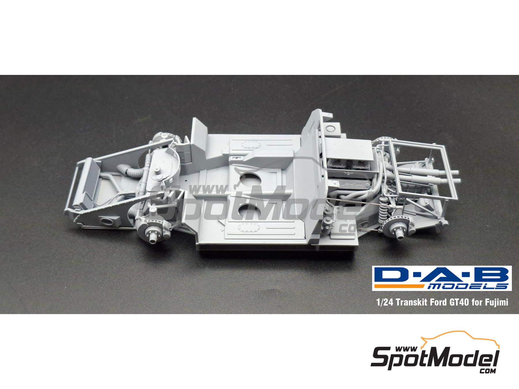 Image 13: Ford GT40 Mk I -  1968 and 1969 | Detail up set in 1/24 scale manufactured by D.A.B. Models (ref.&nbsp;DAB24-047)