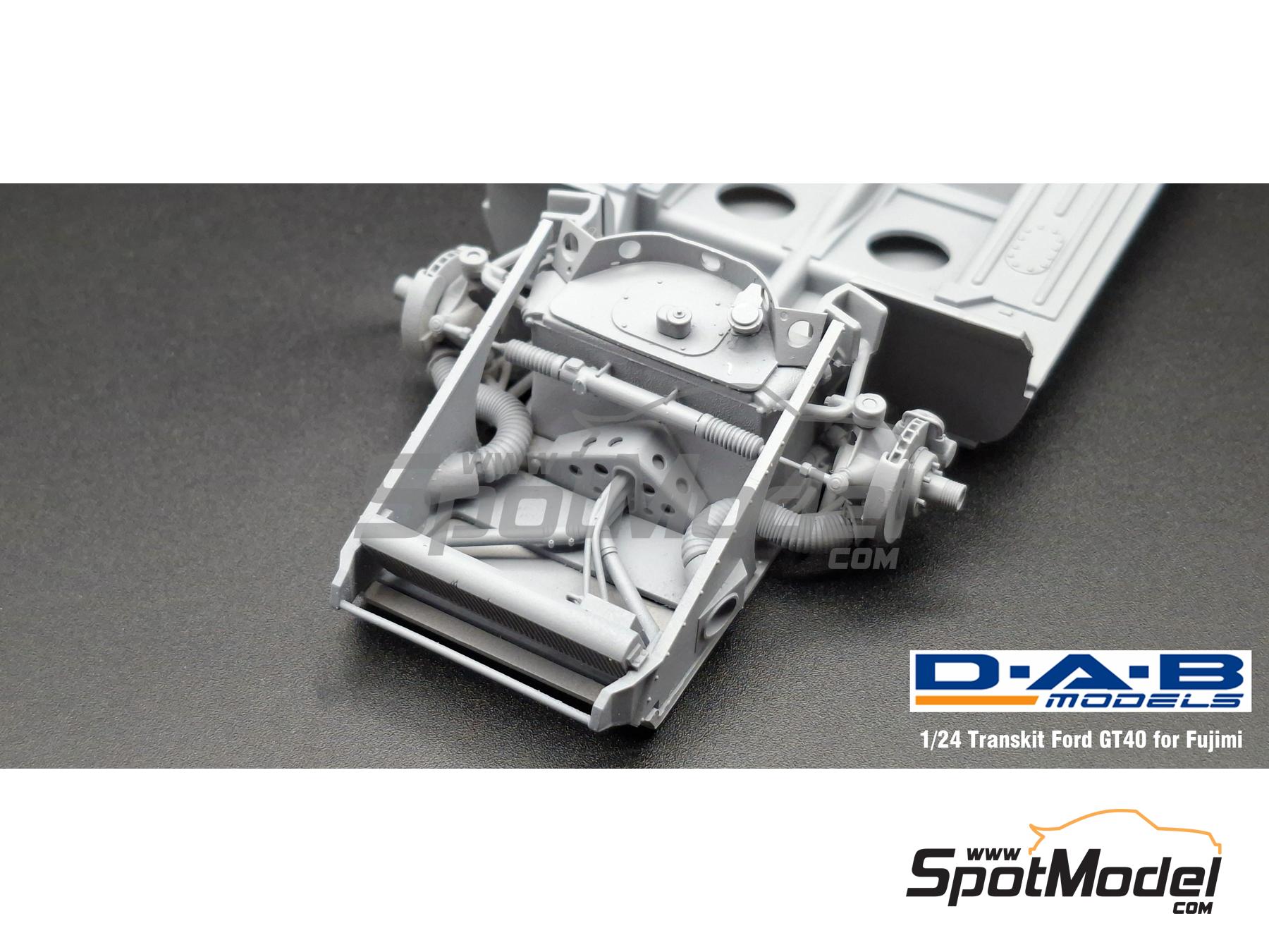 Image 14: Ford GT40 Mk I -  1968 and 1969 | Detail up set in 1/24 scale manufactured by D.A.B. Models (ref.&nbsp;DAB24-047)
