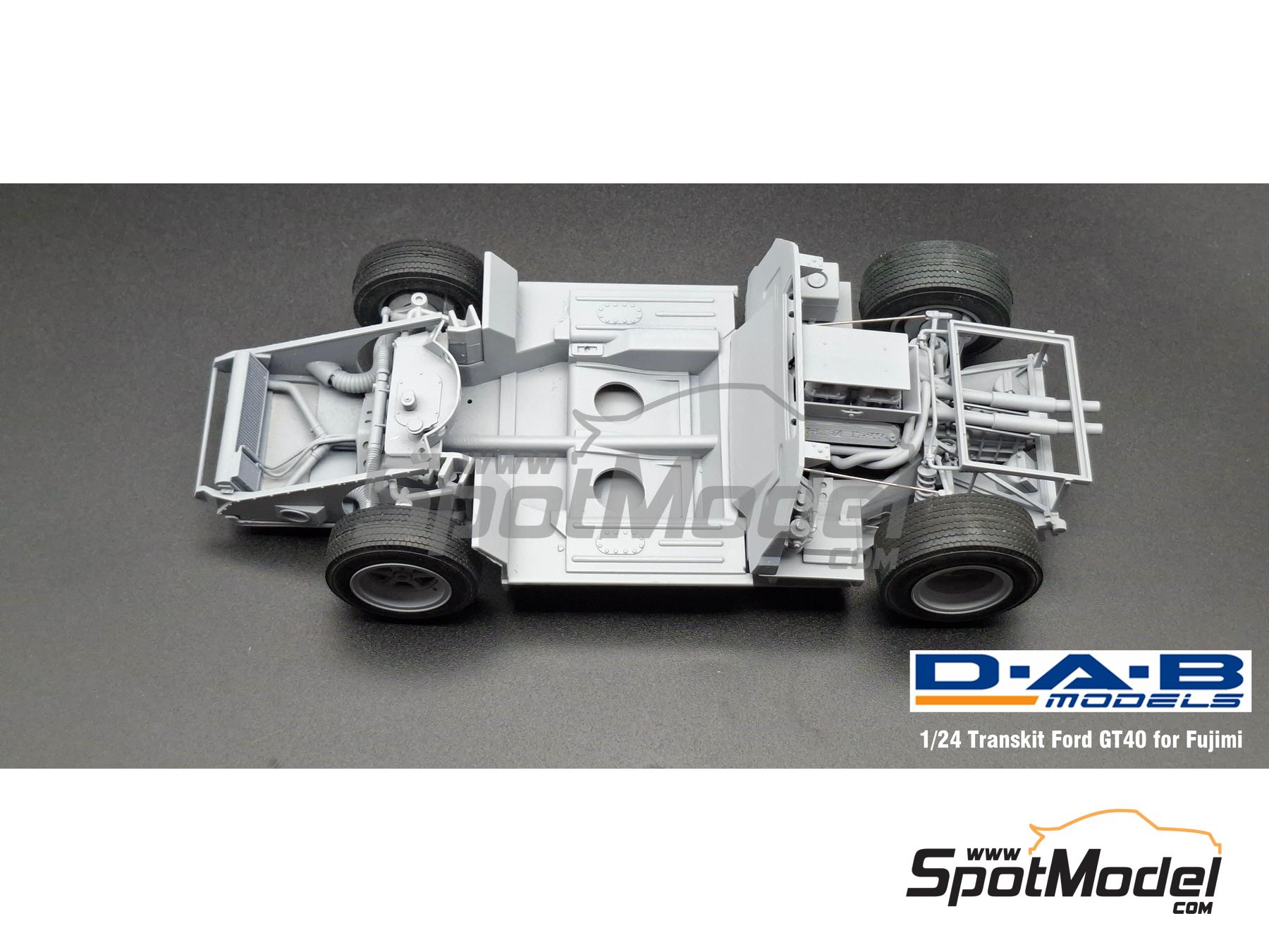 Image 15: Ford GT40 Mk I -  1968 and 1969 | Detail up set in 1/24 scale manufactured by D.A.B. Models (ref.&nbsp;DAB24-047)