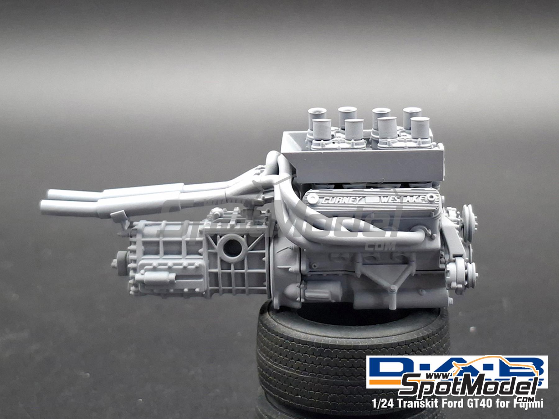 Image 17: Ford GT40 Mk I -  1968 and 1969 | Detail up set in 1/24 scale manufactured by D.A.B. Models (ref.&nbsp;DAB24-047)