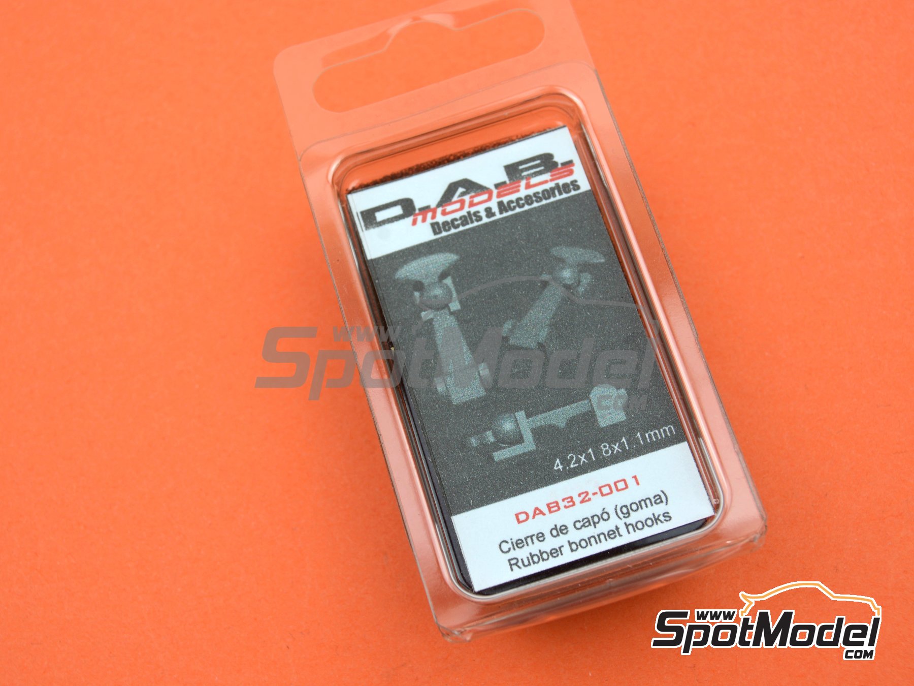 Image 4: Cierres de capot de goma | Cierres de capot en escala 1/32 fabricado por D.A.B. Models (ref. DAB32-001)