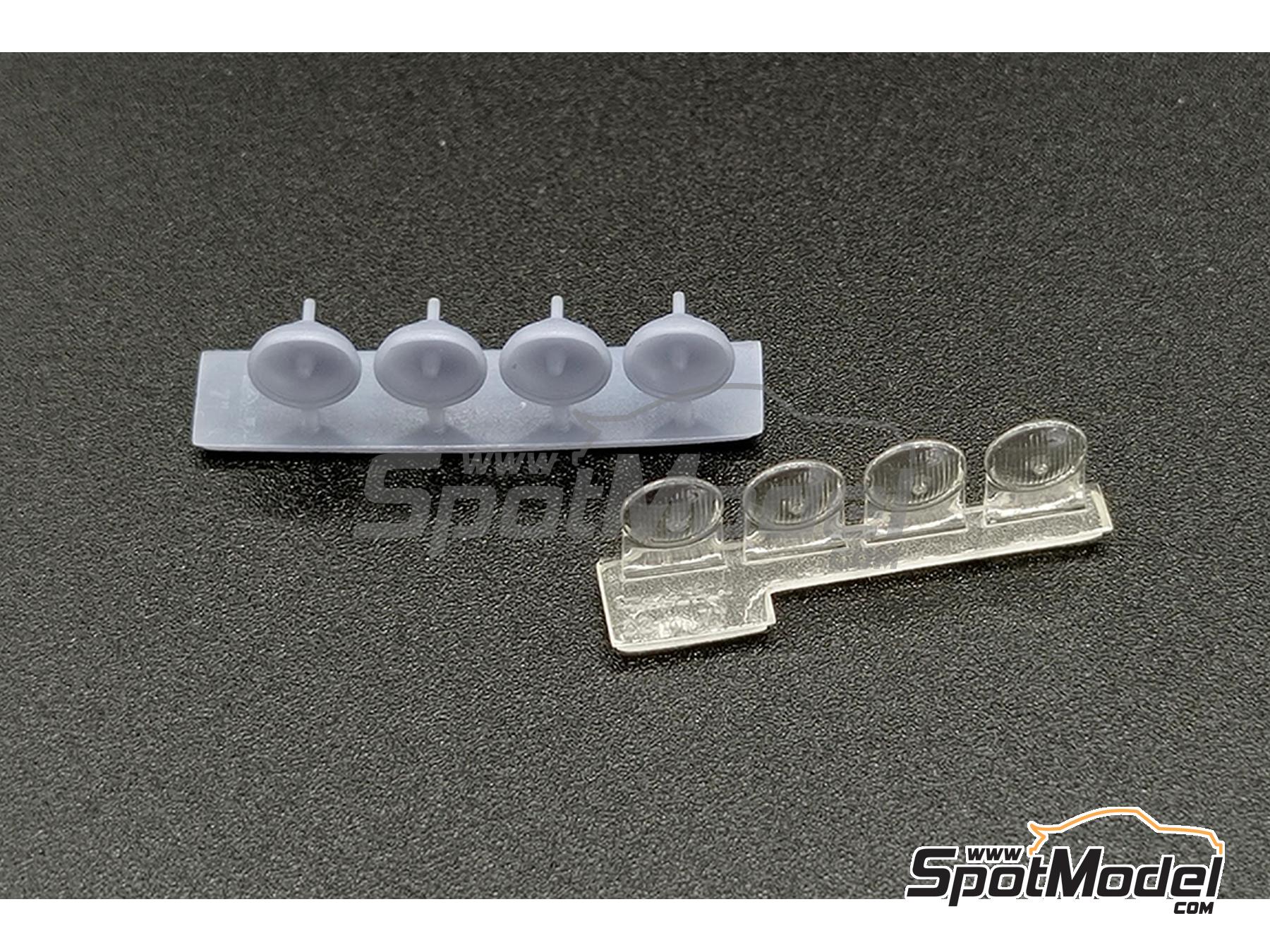 Image 3: Faros cuneteros Lucas de 7 pulgadas con anclaje trasero | Luces en escala 1/32 fabricado por D.A.B. Models (ref. DAB32-010)