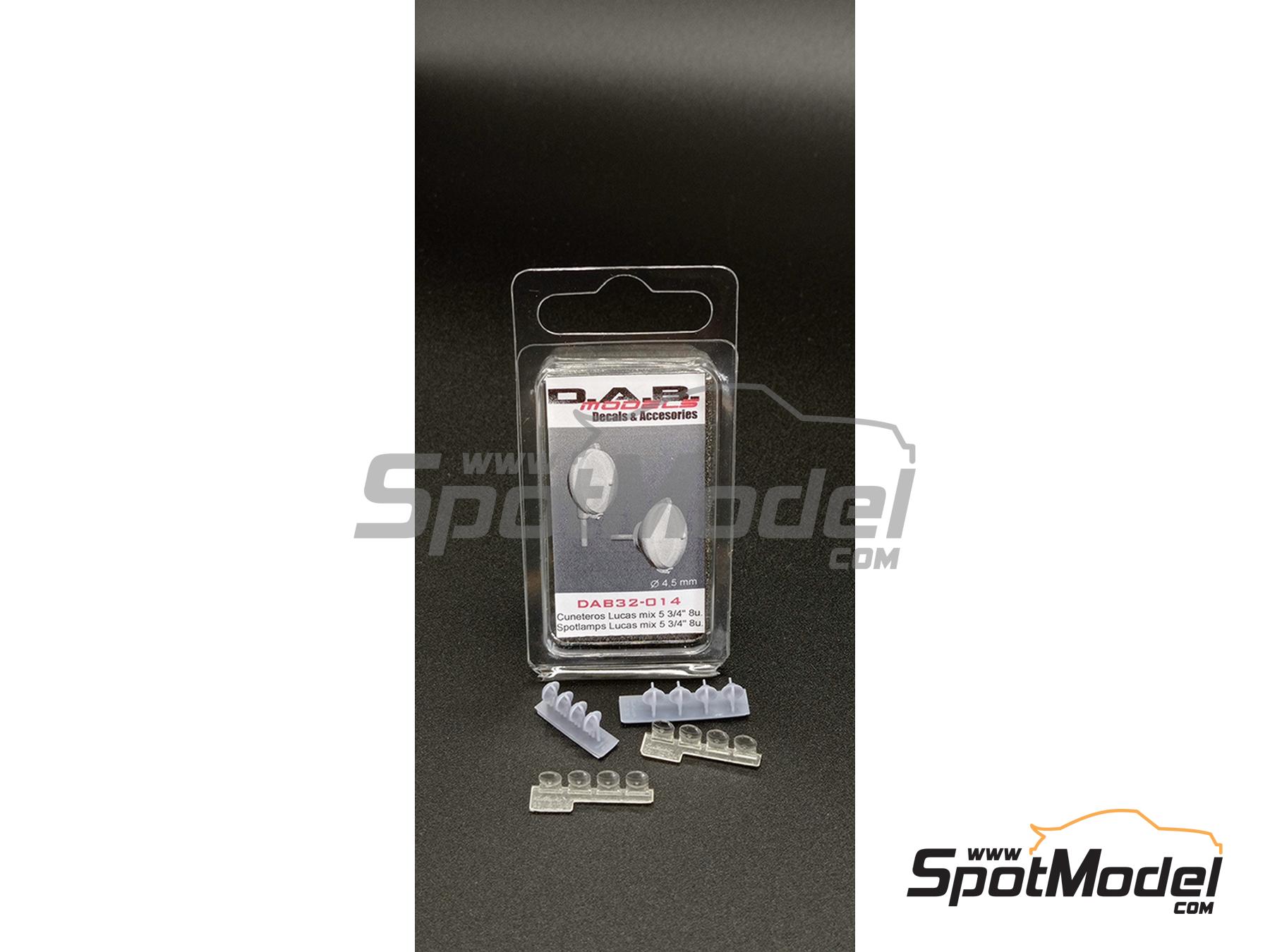 Image 2: Lucas spotlamps 5 3/4 inches | Lights in 1/32 scale manufactured by D.A.B. Models (ref.&nbsp;DAB32-014)