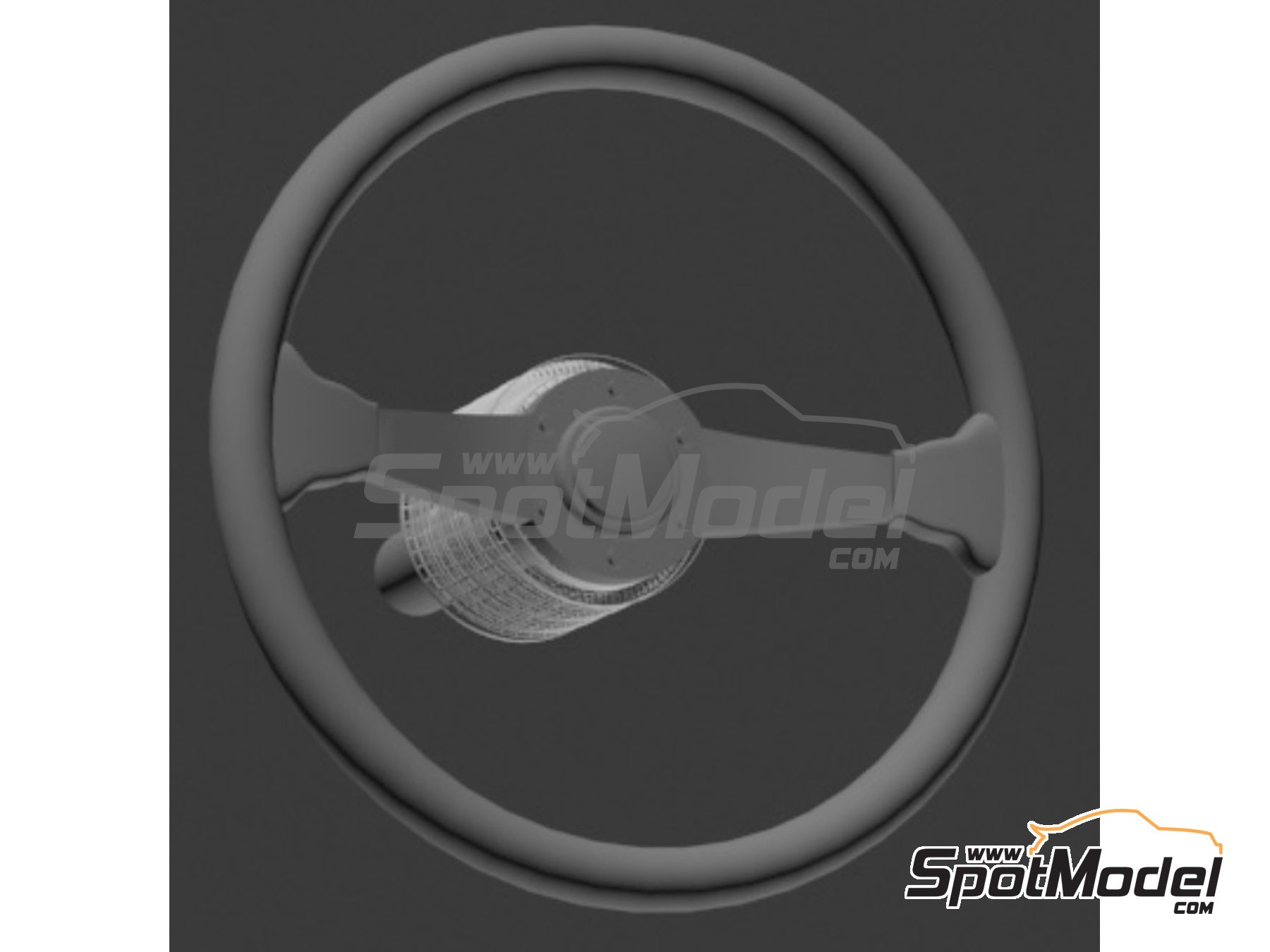 Image 2: Volante cl&aacute;sico de rally - Tipo A, B, C y D | Volante en escala&nbsp;1/43 fabricado por D.A.B. Models (ref.&nbsp;DAB43-012)