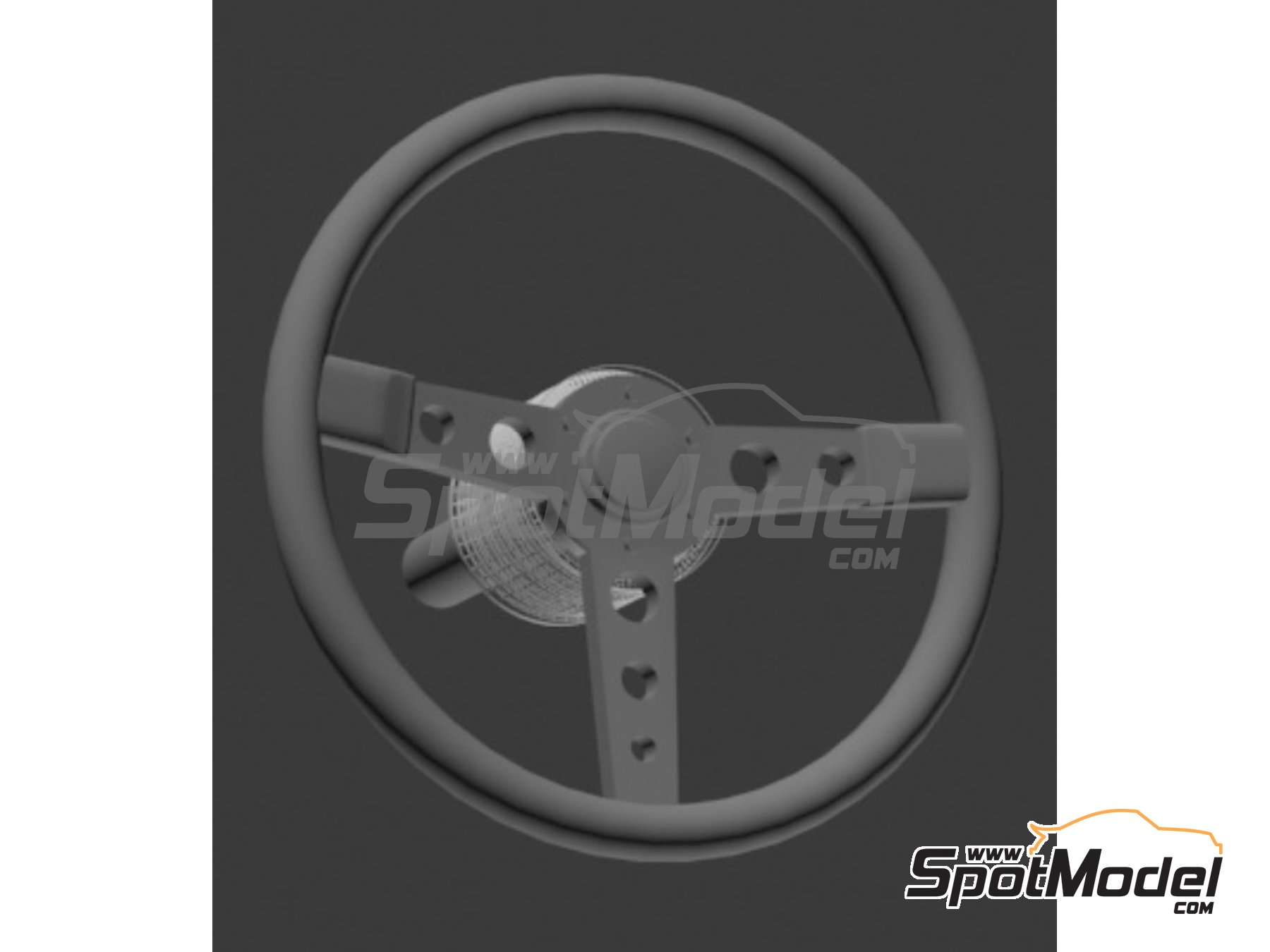 Image 4: Volante cl&aacute;sico de rally - Tipo A, B, C y D | Volante en escala&nbsp;1/43 fabricado por D.A.B. Models (ref.&nbsp;DAB43-012)