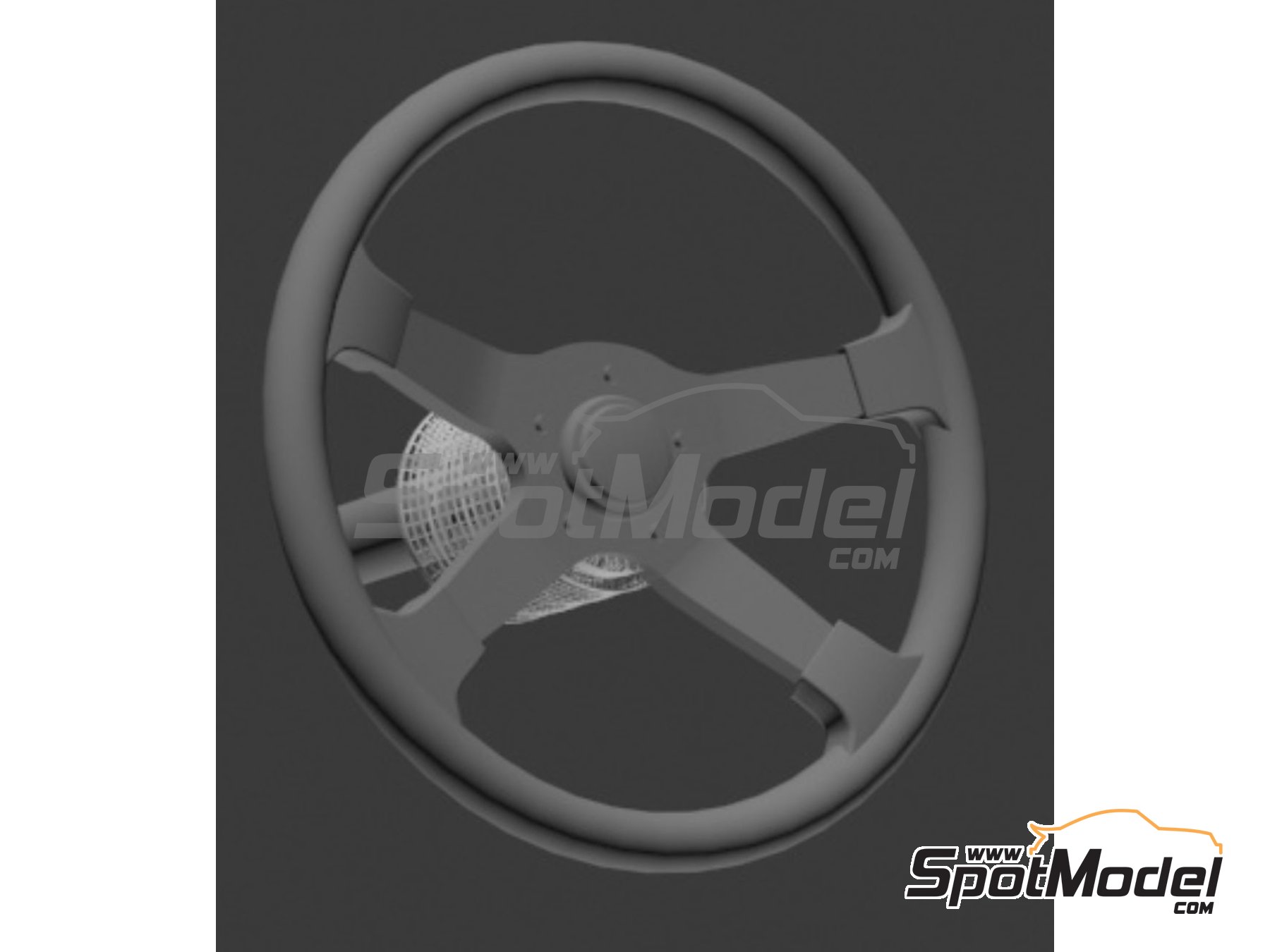 Image 5: Volante cl&aacute;sico de rally - Tipo A, B, C y D | Volante en escala&nbsp;1/43 fabricado por D.A.B. Models (ref.&nbsp;DAB43-012)