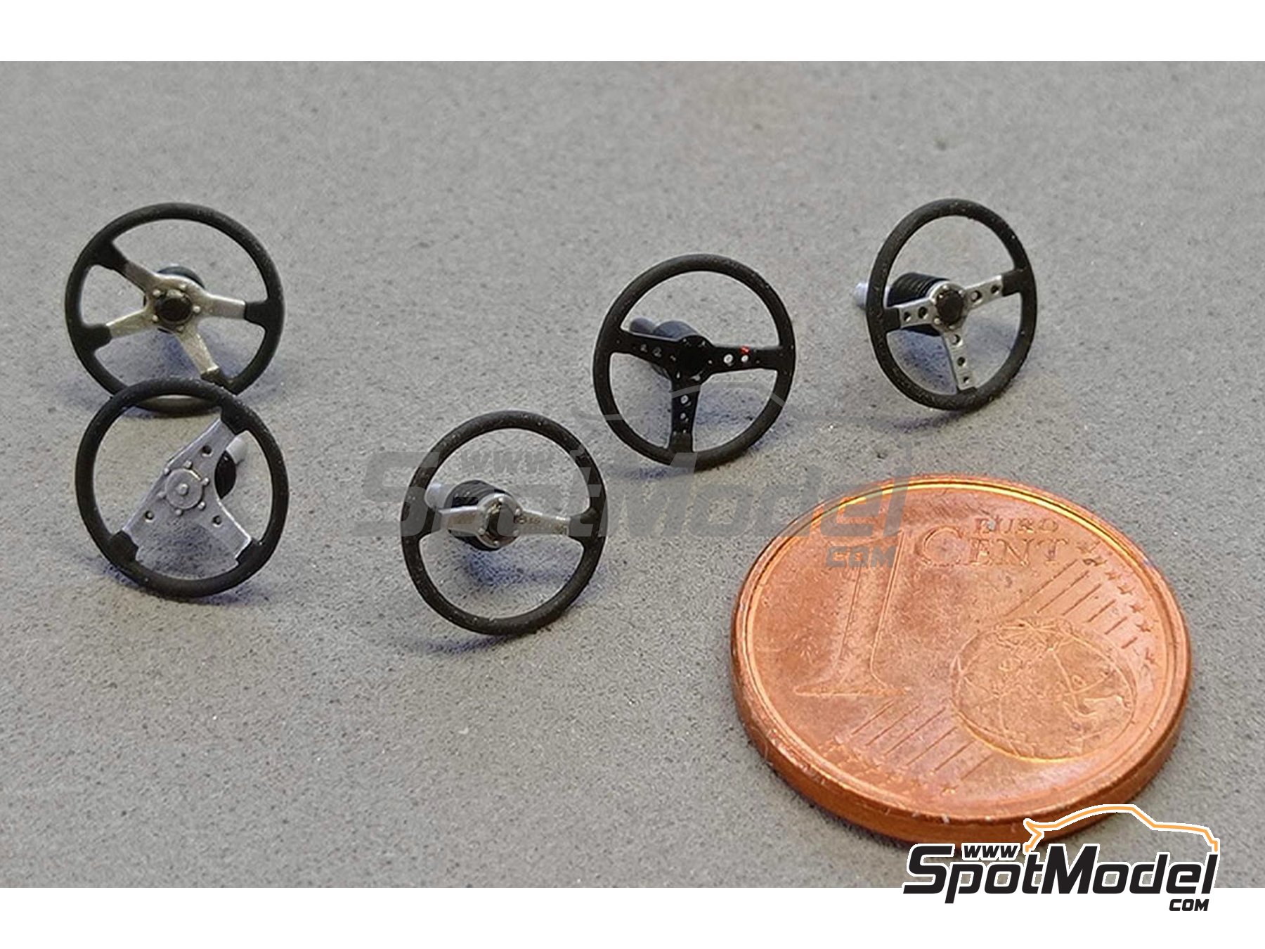 Image 7: Volante cl&aacute;sico de rally - Tipo A, B, C y D | Volante en escala&nbsp;1/43 fabricado por D.A.B. Models (ref.&nbsp;DAB43-012)