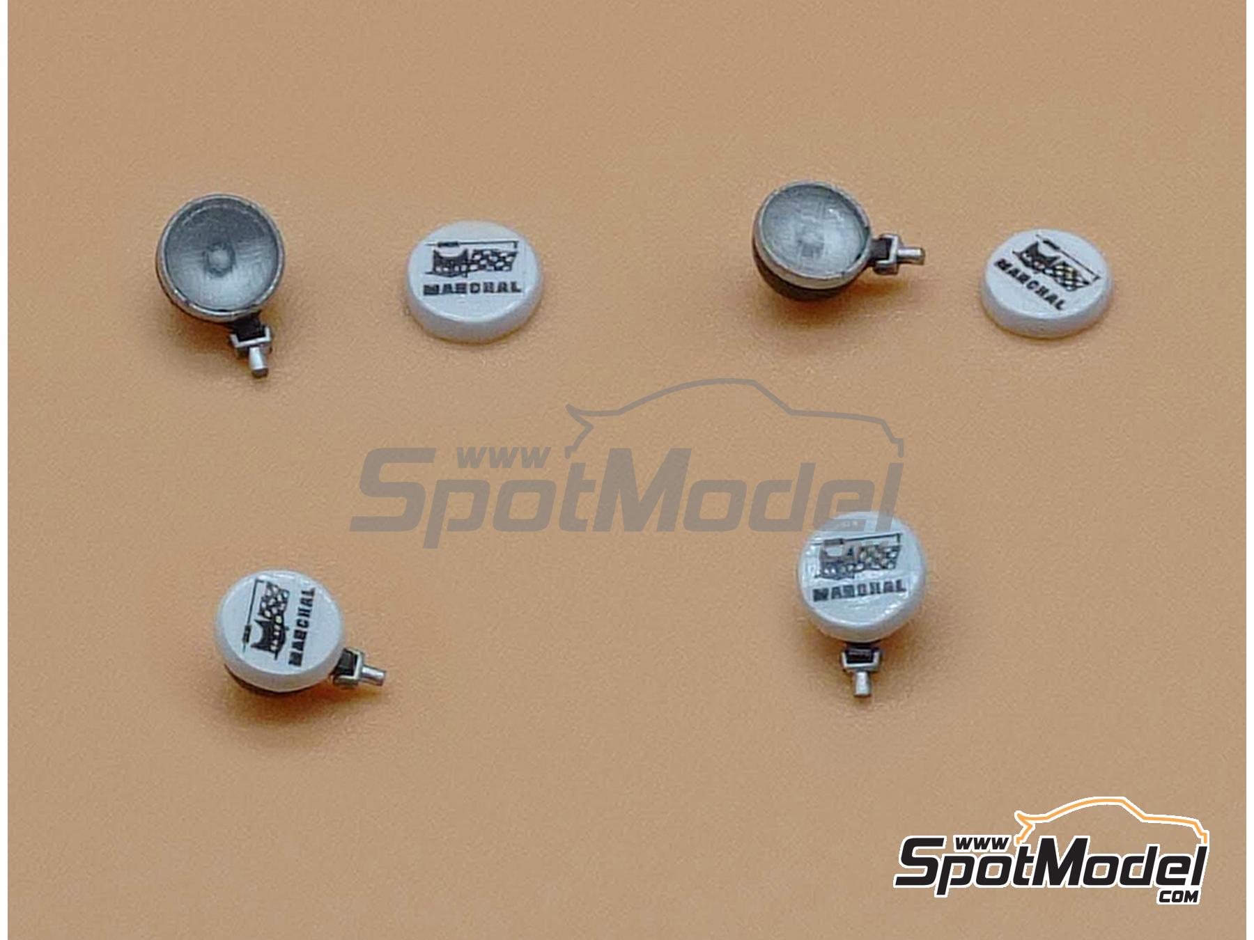 Image 1: Super Oscar Spot Lights 200mm | Lights in 1/43 scale manufactured by D.A.B. Models (ref. DAB43-020)