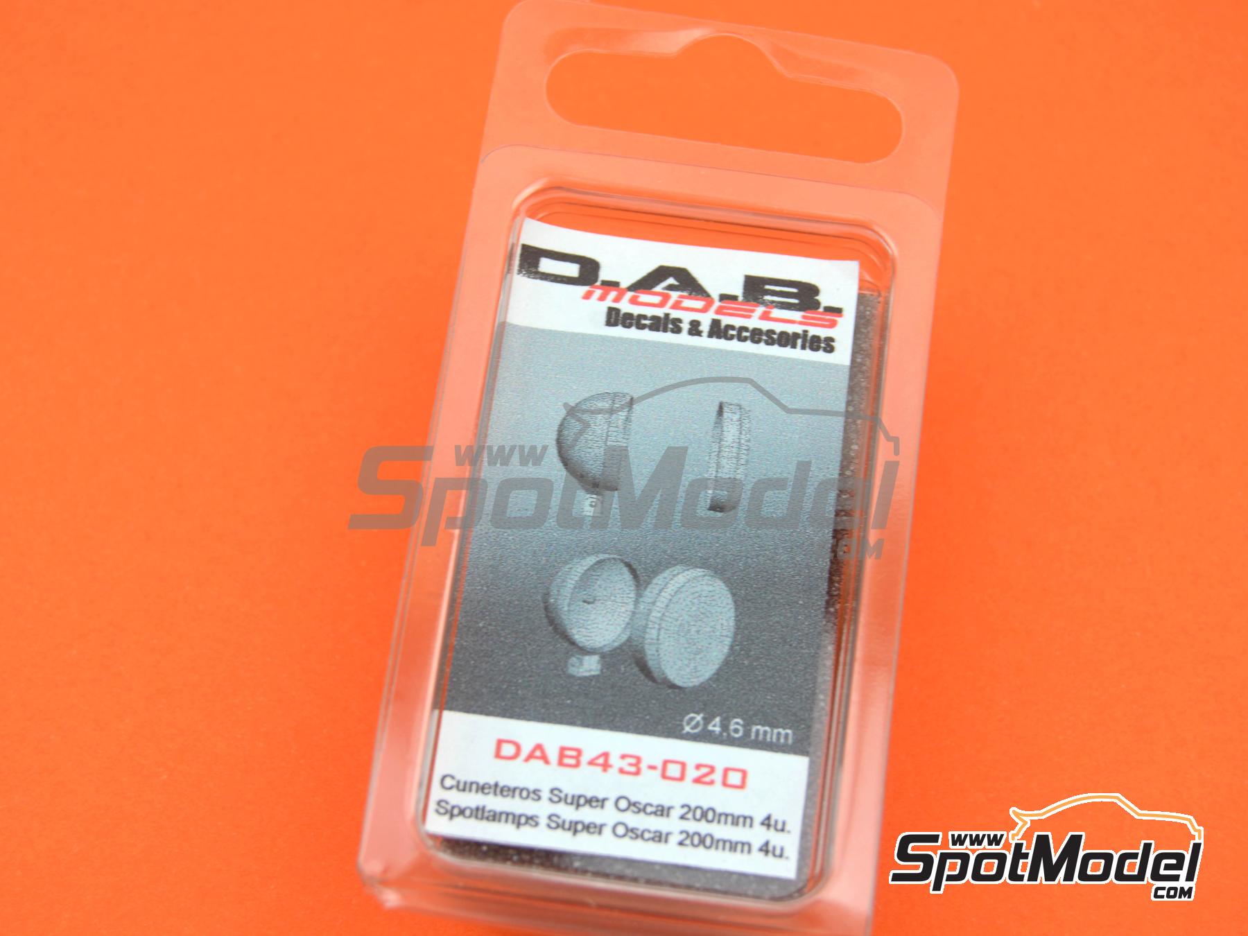 Image 6: Super Oscar Spot Lights 200mm | Lights in 1/43 scale manufactured by D.A.B. Models (ref. DAB43-020)