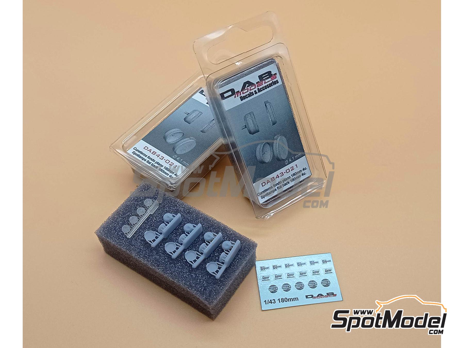 Image 4: Faro plano de 180mm | Luces en escala&nbsp;1/43 fabricado por D.A.B. Models (ref.&nbsp;DAB43-021)