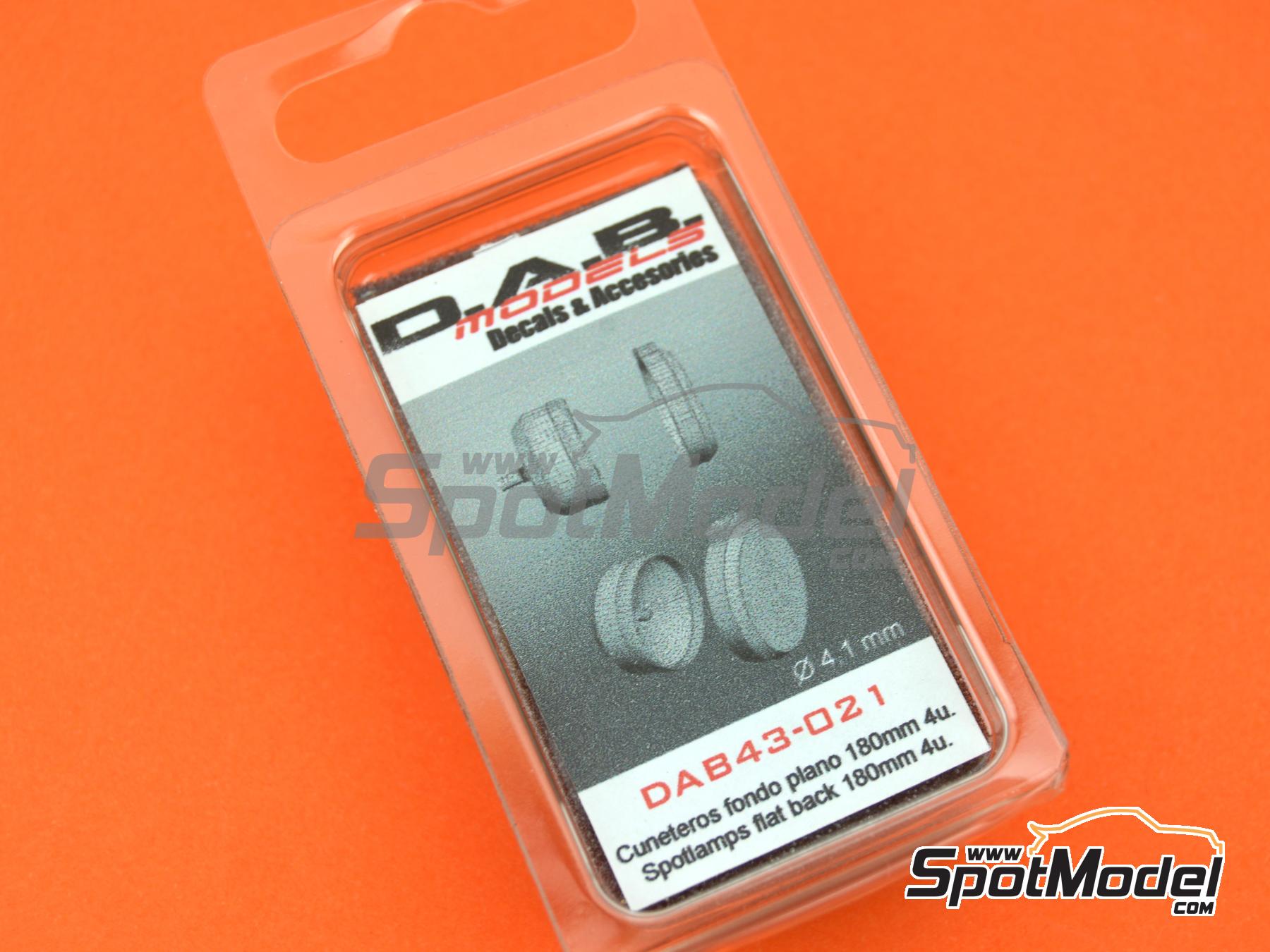 Image 5: Faro plano de 180mm | Luces en escala&nbsp;1/43 fabricado por D.A.B. Models (ref.&nbsp;DAB43-021)