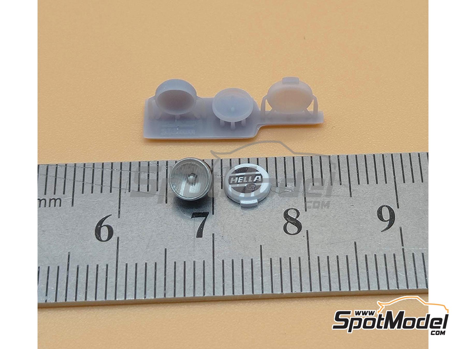 Image 1: Faro plano de 200mm | Luces en escala&nbsp;1/43 fabricado por D.A.B. Models (ref.&nbsp;DAB43-022)