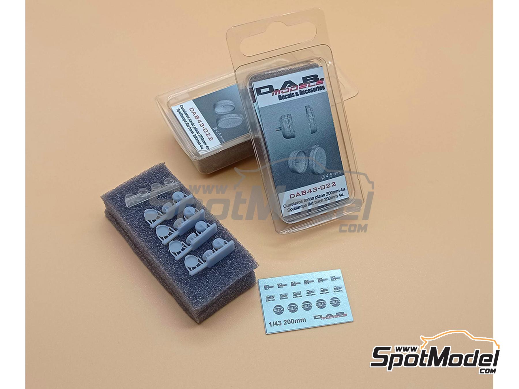 Image 4: Faro plano de 200mm | Luces en escala&nbsp;1/43 fabricado por D.A.B. Models (ref.&nbsp;DAB43-022)