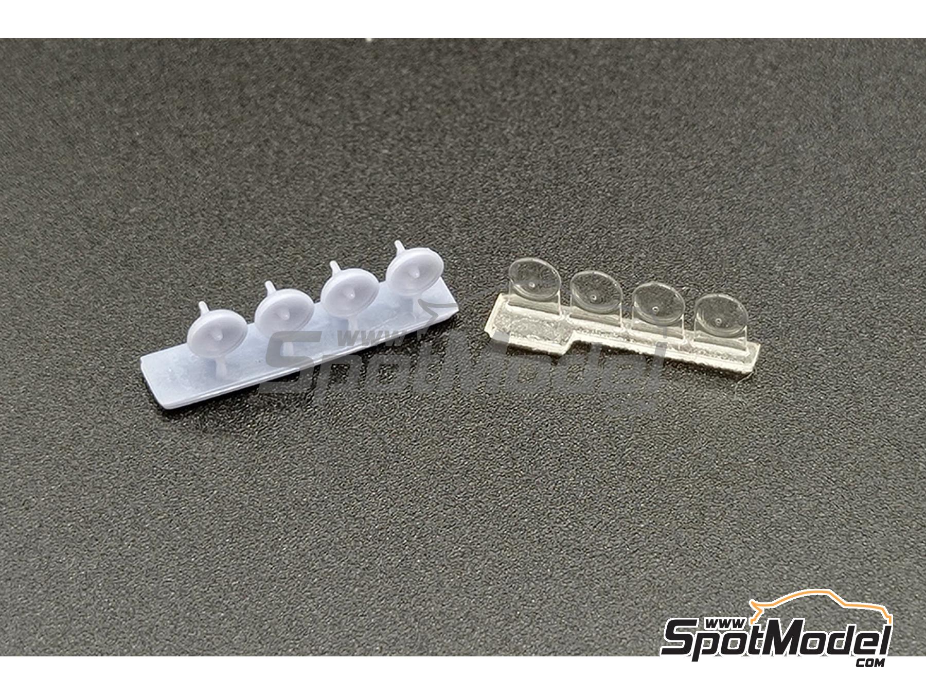 Image 3: Lucas spotlamps 7 inches with rear mount | Lights in 1/43 scale manufactured by D.A.B. Models (ref.&nbsp;DAB43-027)