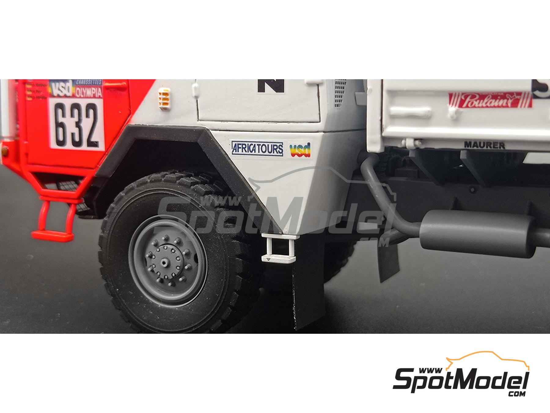 Image 10: MAN 6x6 BMW Playboy Team sponsored by Marlboro - Paris Dakar Rally 1985 | Truck scale model kit in 1/43 scale manufactured by D.A.B. Models (ref.&nbsp;DAB43-041)