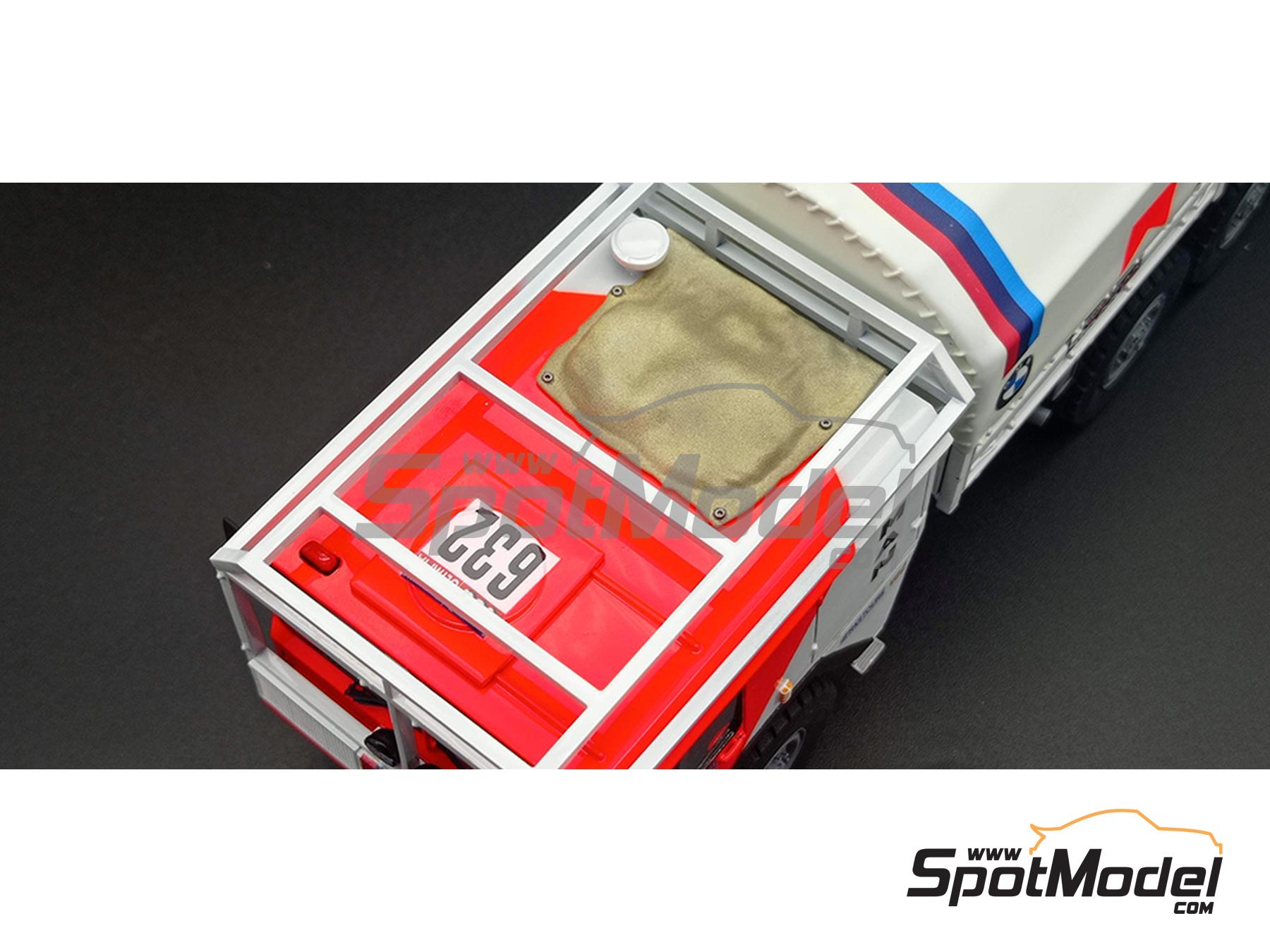 Image 11: MAN 6x6 BMW Playboy Team sponsored by Marlboro - Paris Dakar Rally 1985 | Truck scale model kit in 1/43 scale manufactured by D.A.B. Models (ref.&nbsp;DAB43-041)