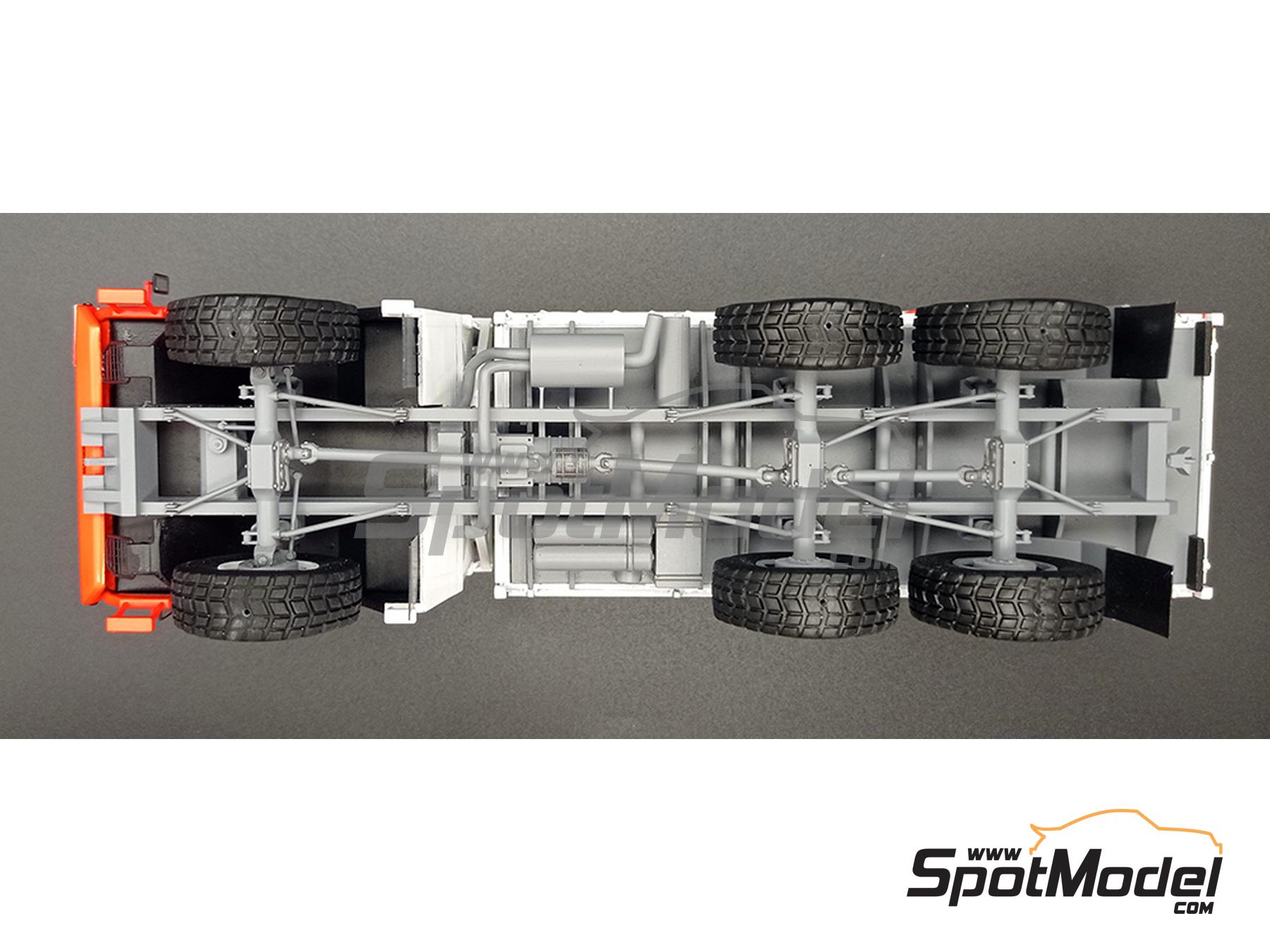 Image 12: MAN 6x6 BMW Playboy Team sponsored by Marlboro - Paris Dakar Rally 1985 | Truck scale model kit in 1/43 scale manufactured by D.A.B. Models (ref.&nbsp;DAB43-041)