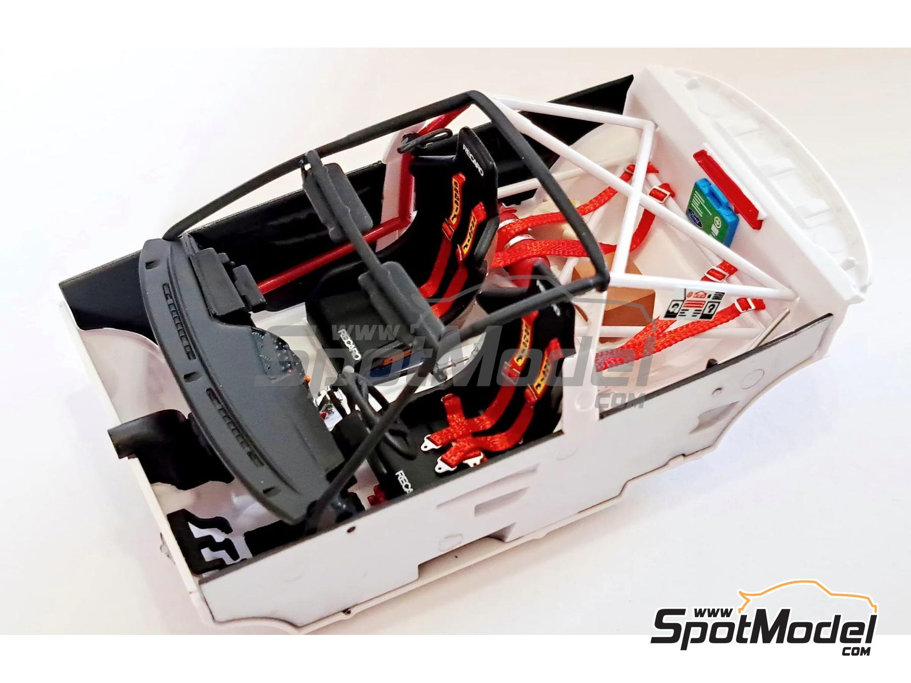 Image 20: Ford Sierra Cosworth 4&times;4 Group A Ford Team sponsored by Q8 Oils - Monte Carlo Rally - Rallye Automobile de Monte-Carlo 1991 | Car scale model kit in 1/24 scale manufactured by D.Modelkits (ref.&nbsp;DM-K001, also 5600627796819 and DMK-001)