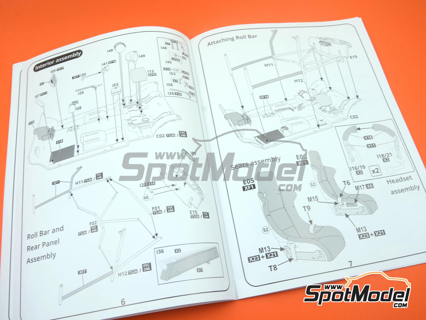 Image 35: Ford Sierra Cosworth 4&times;4 Group A Ford Team sponsored by Q8 Oils - Monte Carlo Rally - Rallye Automobile de Monte-Carlo 1991 | Car scale model kit in 1/24 scale manufactured by D.Modelkits (ref.&nbsp;DM-K001, also 5600627796819 and DMK-001)