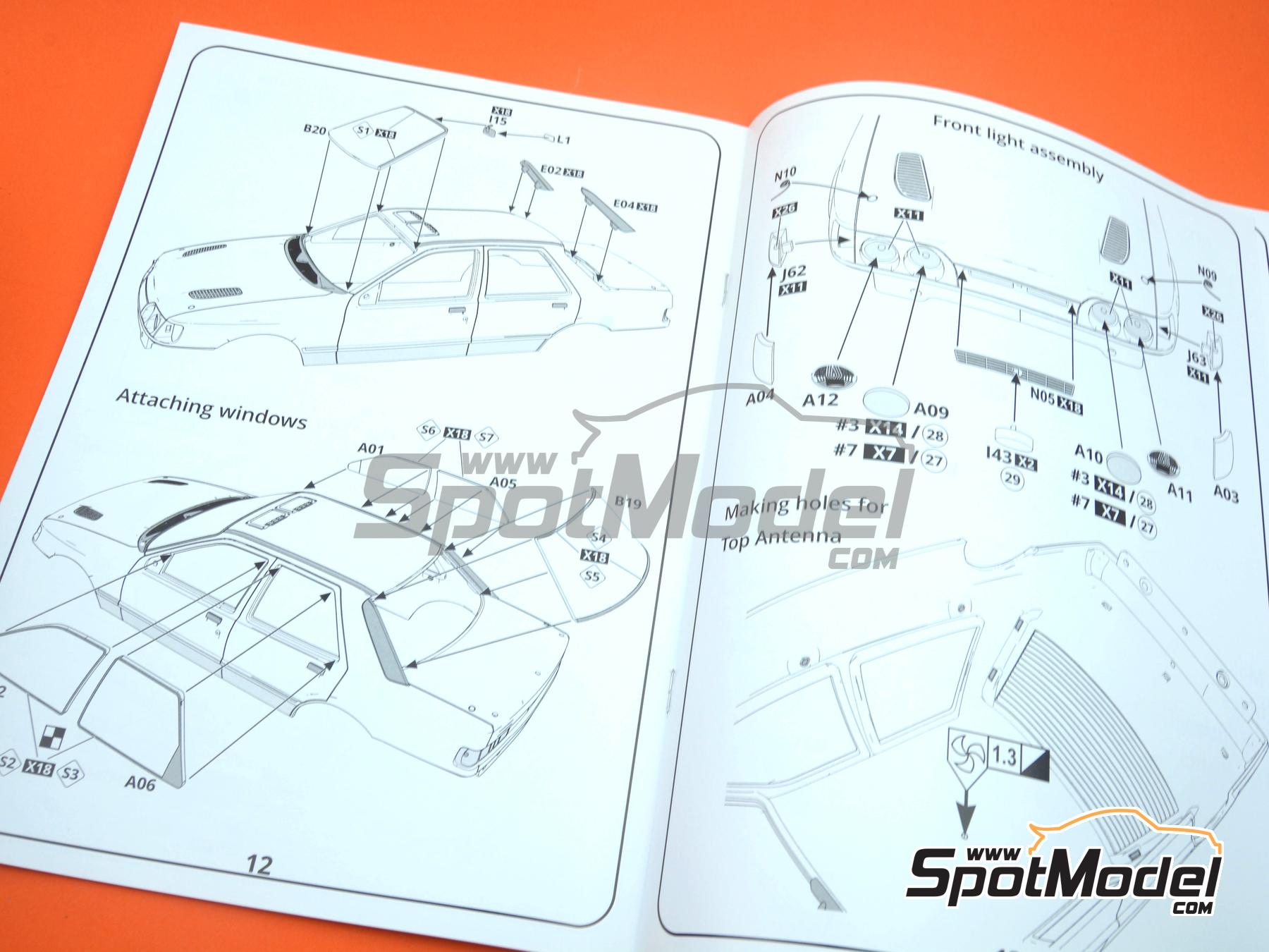 Image 23: Ford Sierra Cosworth 4×4 Grupo A patrocinado por Autoglass Carglass - Rally de Portugal - Vinho do Porto 1992 | Maqueta de coche en escala 1/24 fabricado por D.Modelkits (ref. DM-K002, tambien 5600627796826 y DMK-002)
