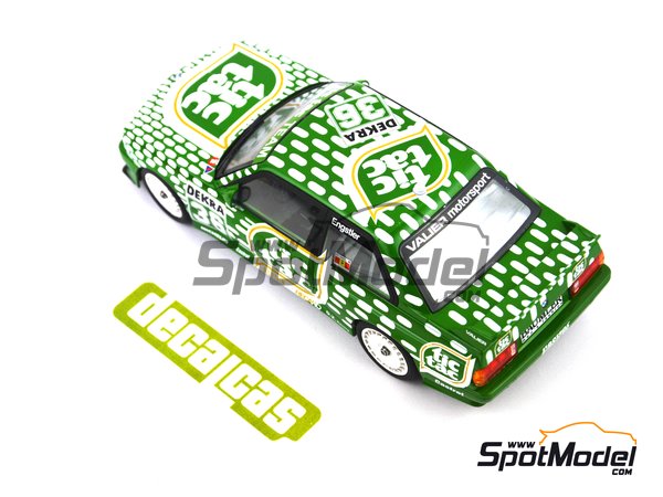 Image 5: BMW M3 E30 Valier Motorsport Team sponsored by Tic Tac - DTM - Deutsche Tourenwagen Masters 1992 | Marking / livery in 1/24 scale manufactured by Decalcas (ref.&nbsp;DCL-DEC006)