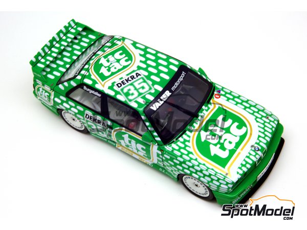 Image 9: BMW M3 E30 Valier Motorsport Team sponsored by Tic Tac - DTM - Deutsche Tourenwagen Masters 1992 | Marking / livery in 1/24 scale manufactured by Decalcas (ref.&nbsp;DCL-DEC006)