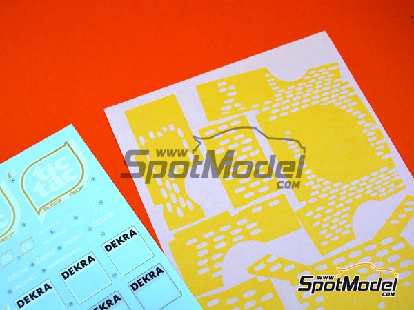 Image 17: BMW M3 E30 Valier Motorsport Team sponsored by Tic Tac - DTM - Deutsche Tourenwagen Masters 1992 | Marking / livery in 1/24 scale manufactured by Decalcas (ref.&nbsp;DCL-DEC006)