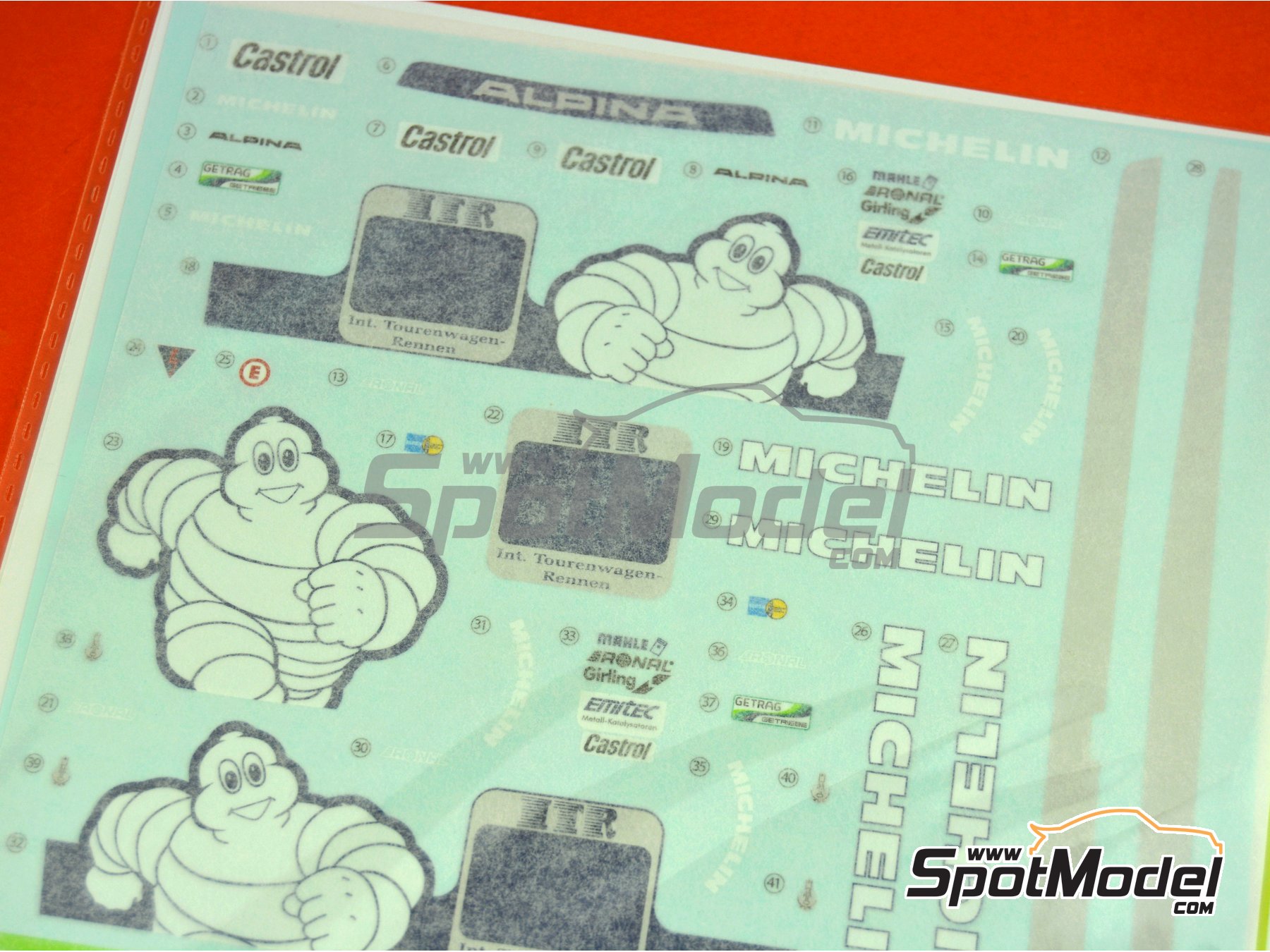 Image 1: BMW M3 E30 Alpina Team - DTM - Deutsche Tourenwagen Masters 1988 | Marking / livery in 1/24 scale manufactured by Decalcas (ref.&nbsp;DCL-DEC007)