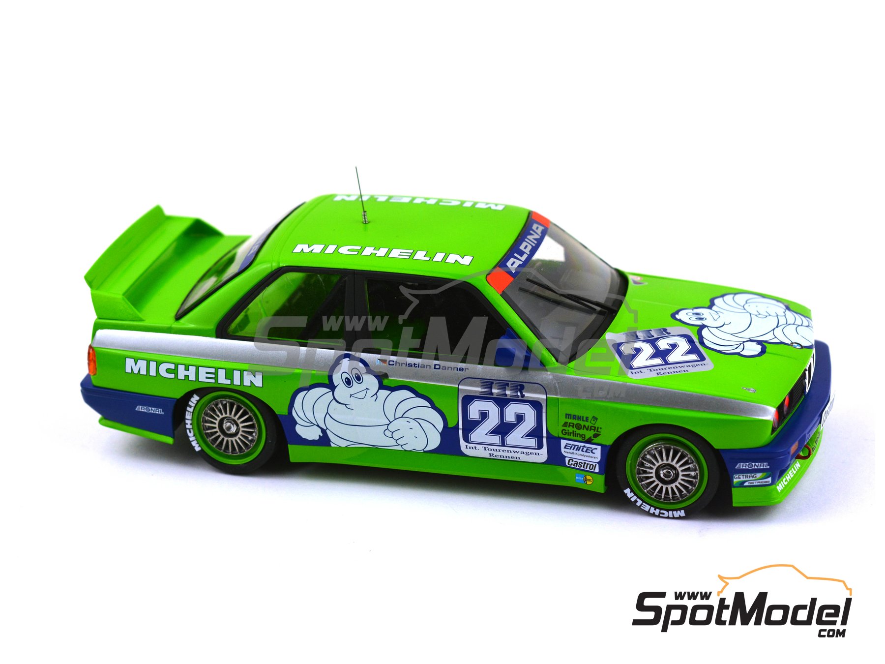 Image 12: BMW M3 E30 Alpina Team - DTM - Deutsche Tourenwagen Masters 1988 | Marking / livery in 1/24 scale manufactured by Decalcas (ref.&nbsp;DCL-DEC007)