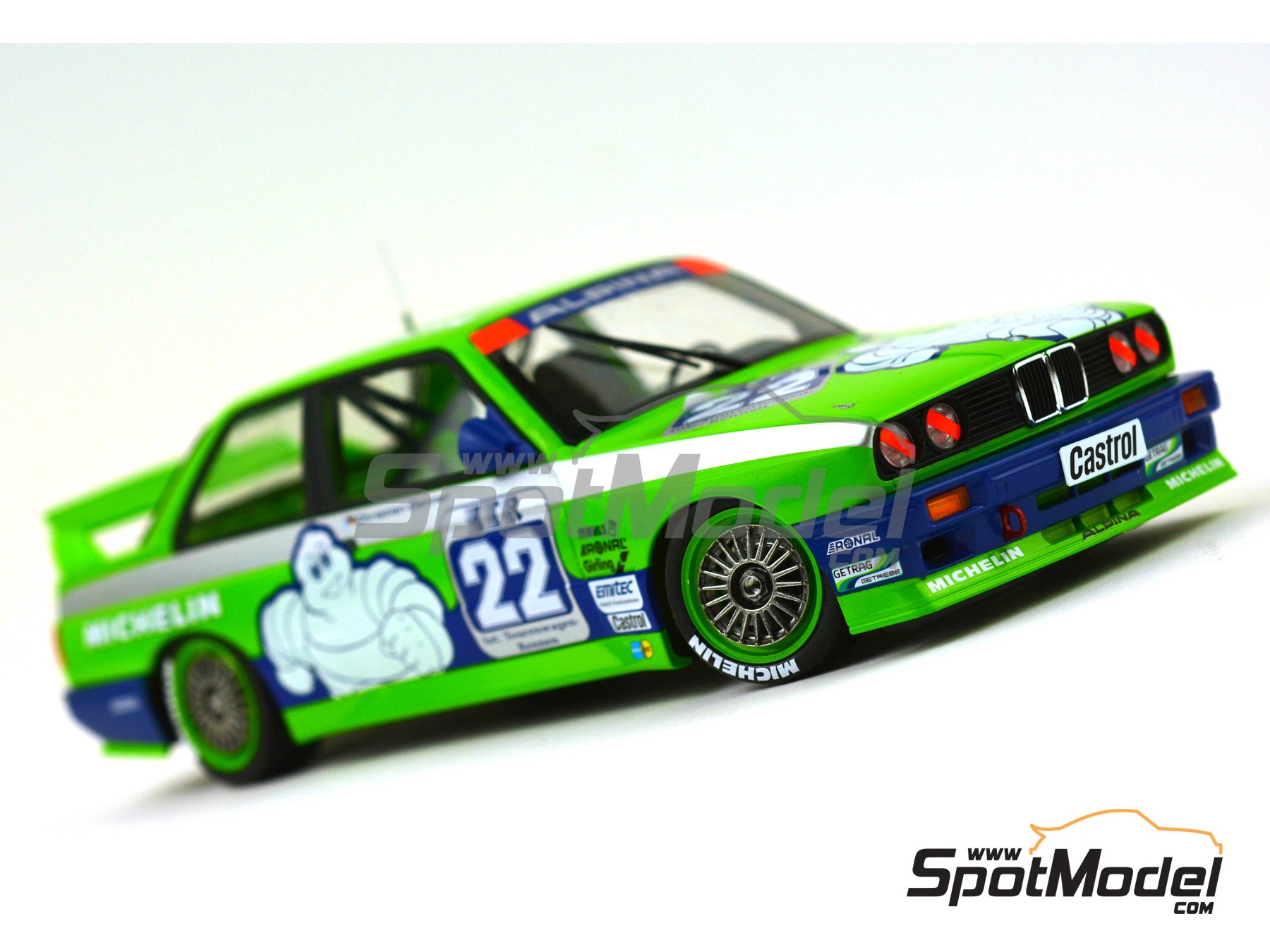 Image 13: BMW M3 E30 Alpina Team - DTM - Deutsche Tourenwagen Masters 1988 | Marking / livery in 1/24 scale manufactured by Decalcas (ref.&nbsp;DCL-DEC007)